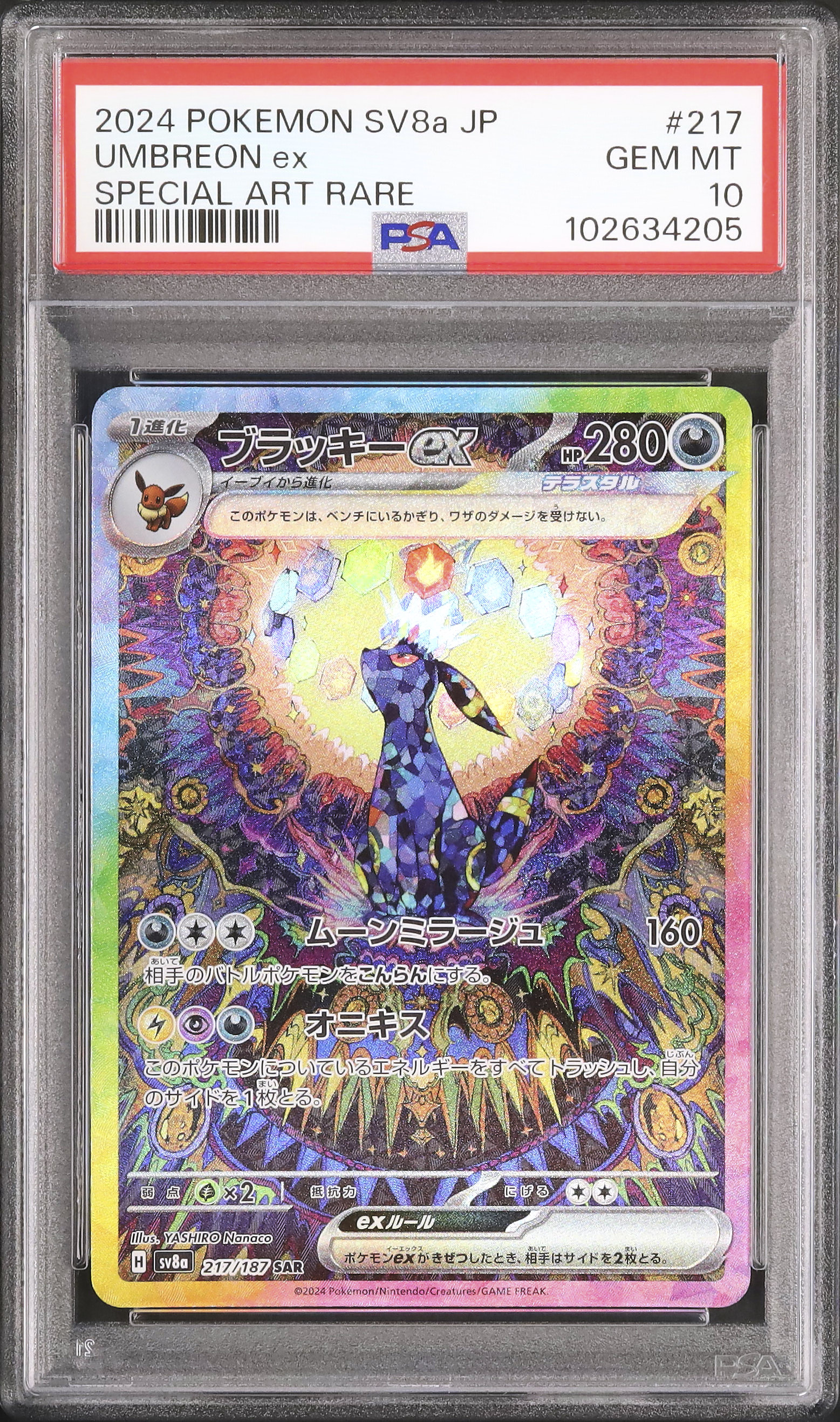 テラスタルフェス ブラッキーex SAR PSA10