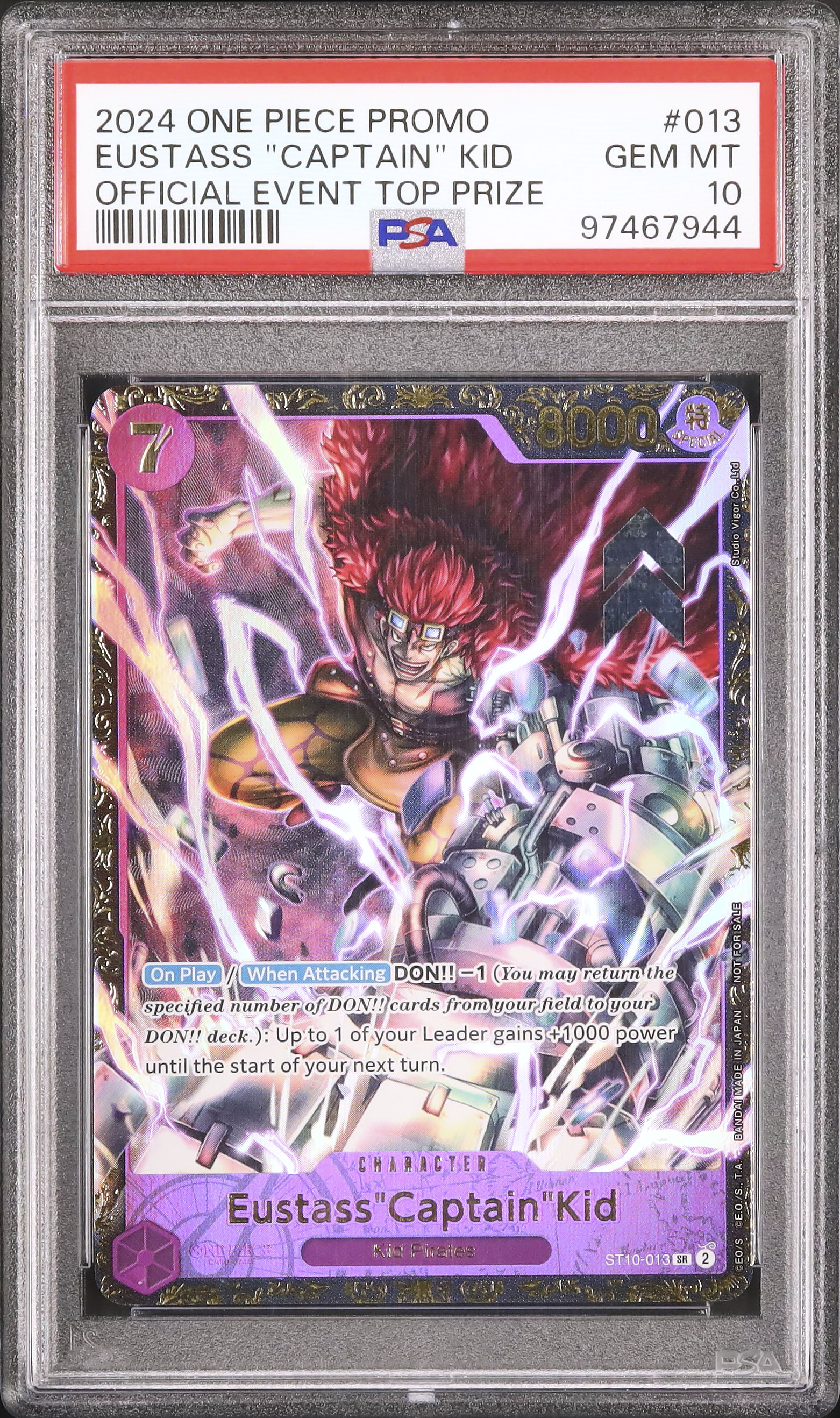 PSA10 ワンピース 英語 ユースタス・キッド プロモ リージョナルイベント