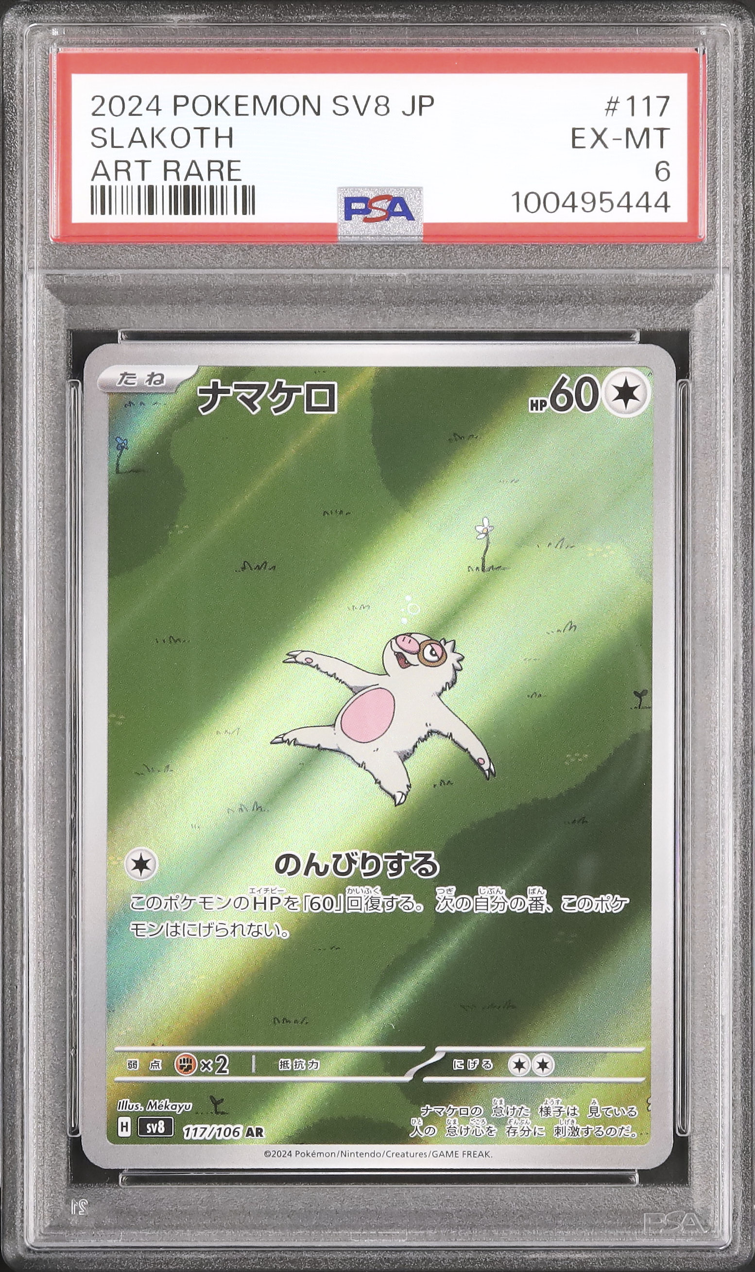 2024 ナマケロ PSA 6 - カルドバ