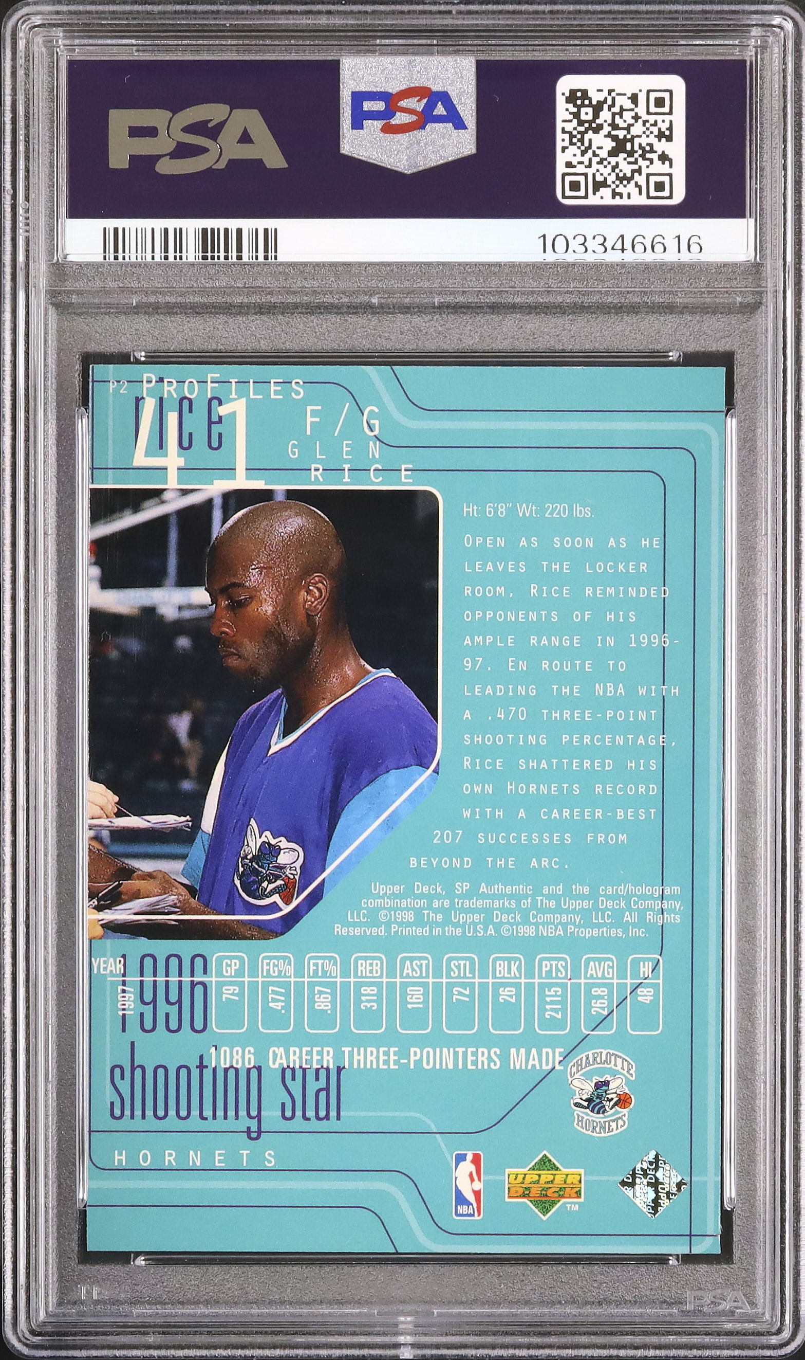 1997 グレン・ライス PSA 7 - カルドバ
