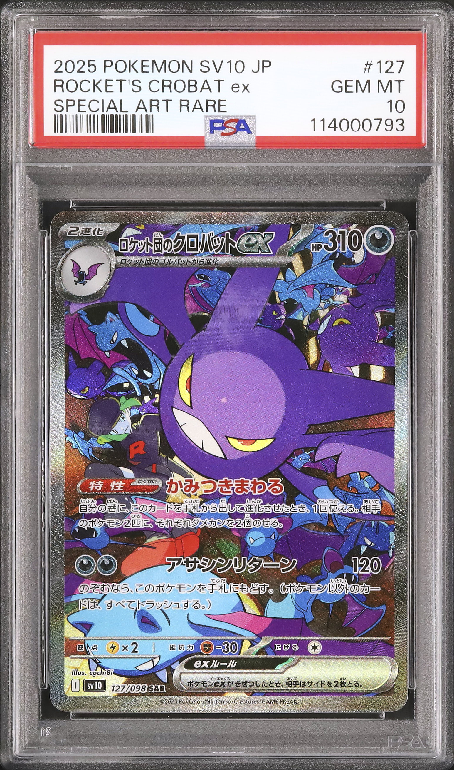 PSA10 旧裏面 ズバット クロバット psa10 PSA10】クロバット【☆】{旧裏}【鑑定品