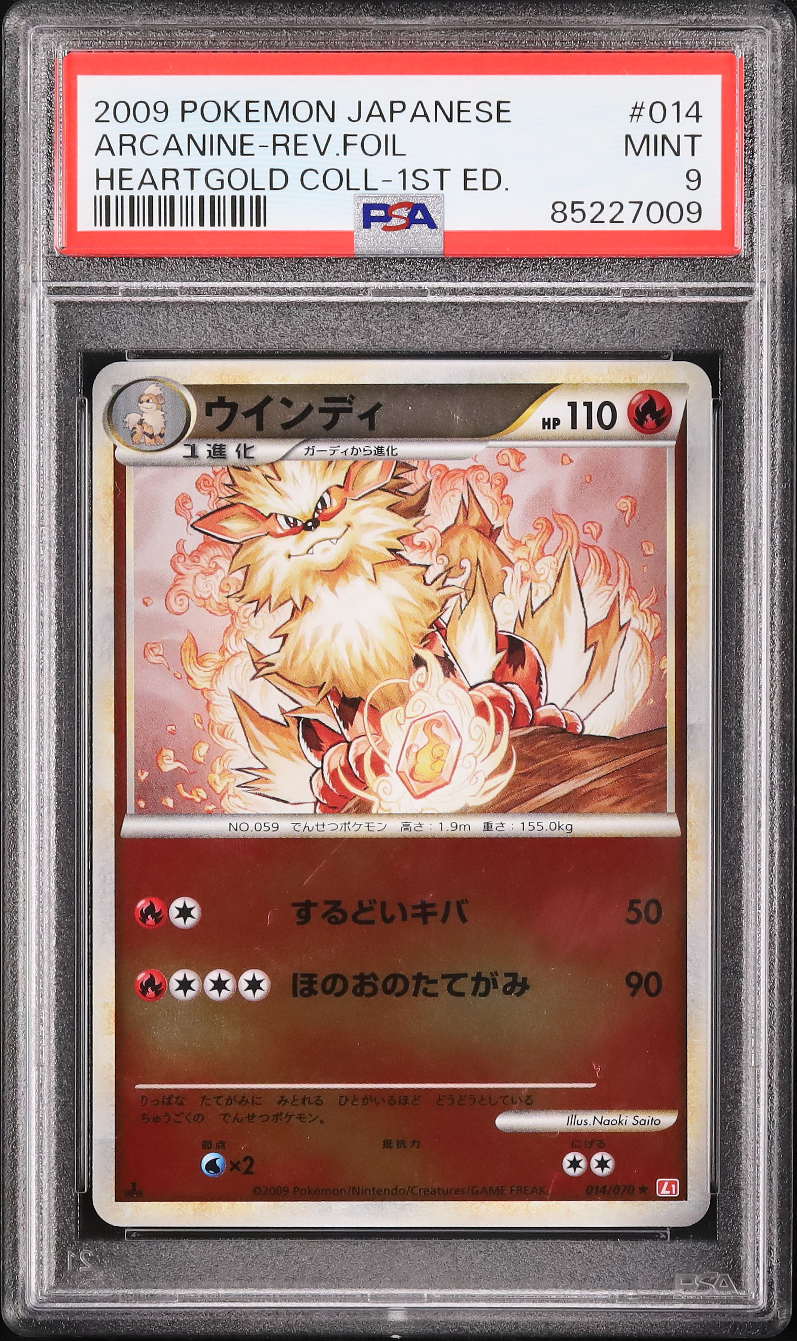 PSA9 AR 50枚 ③ 2009 Arcanine PSA 9 1st Edition - カルドバ