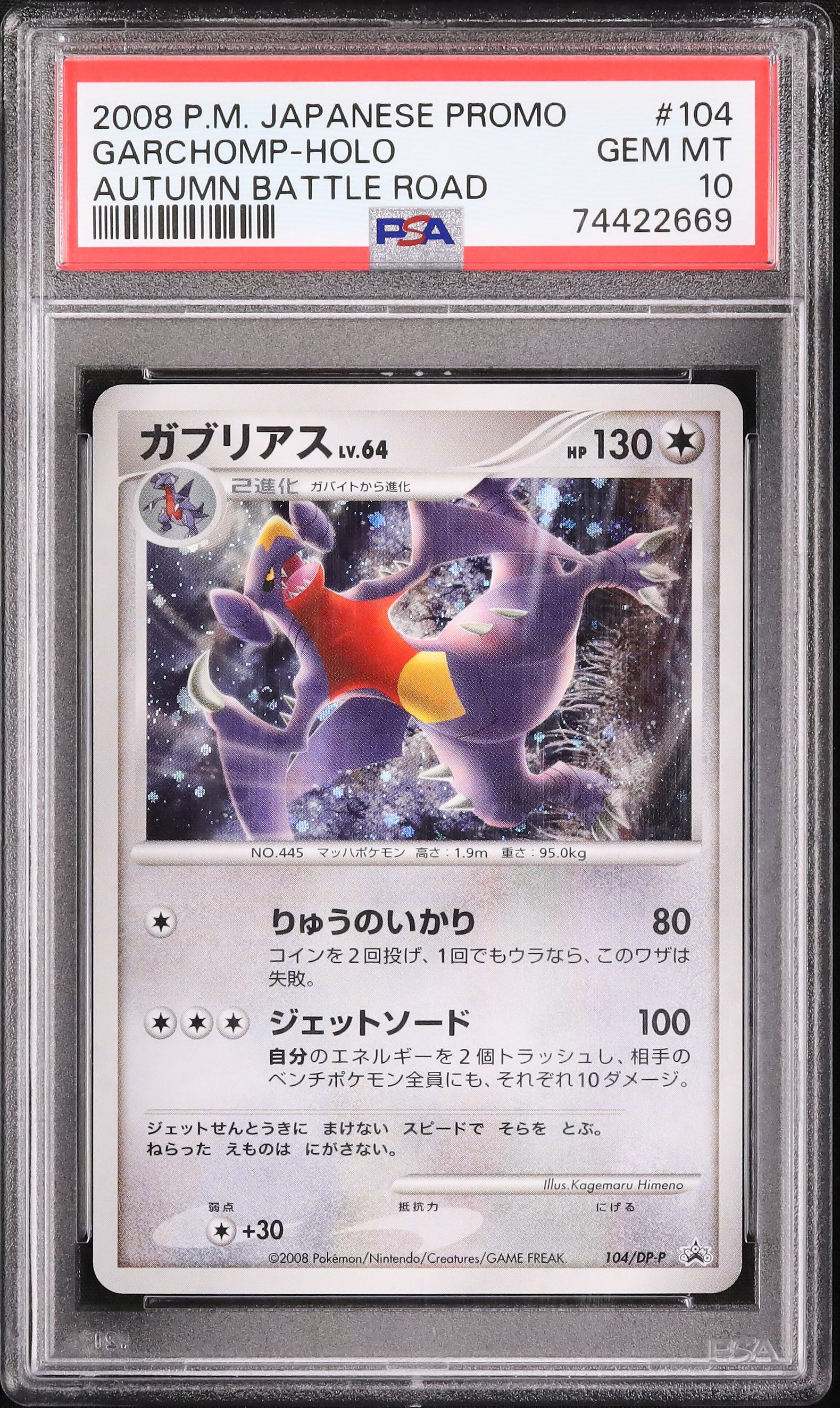 2008 Garchomp PSA 10 Holo