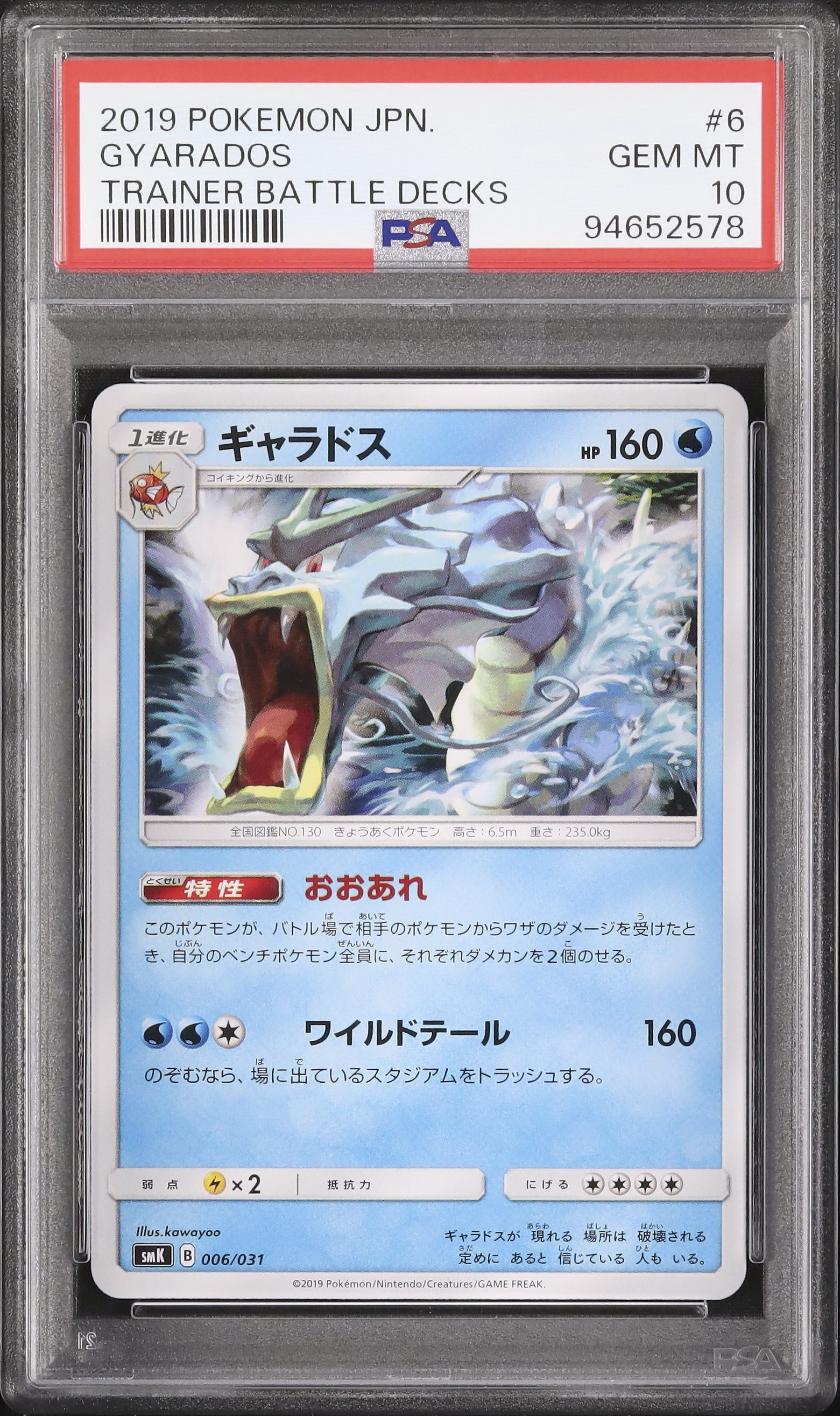2019 Gyarados PSA 10 - カルドバ
