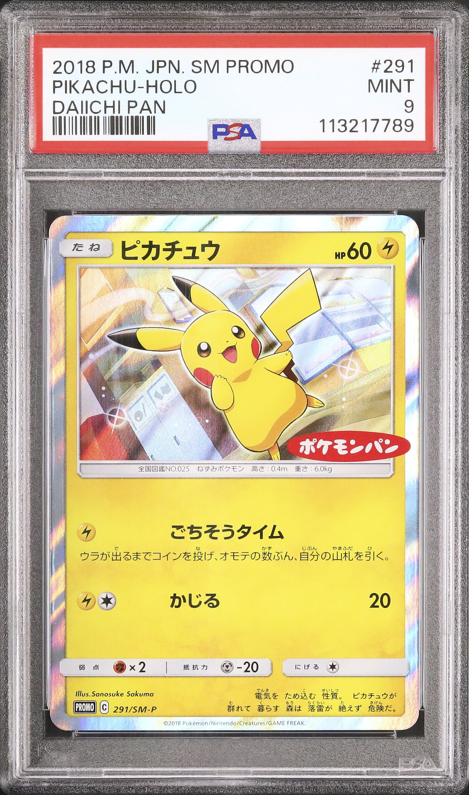 2018 ピカチュウ PSA 9 ホロ - カルドバ