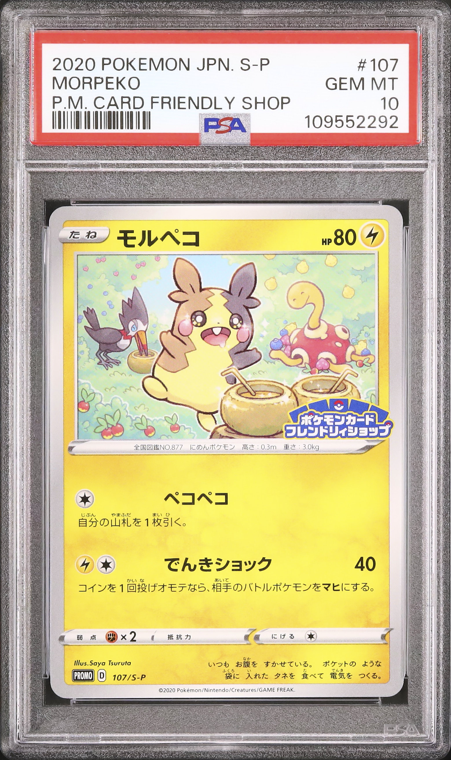 【PSA10鑑定品】モルペコ　プロモ　チャンピオンシップ2020　ポケモンカード PSA10鑑定品】モルペコ プロモ チャンピオンシップ2020 ポケモン