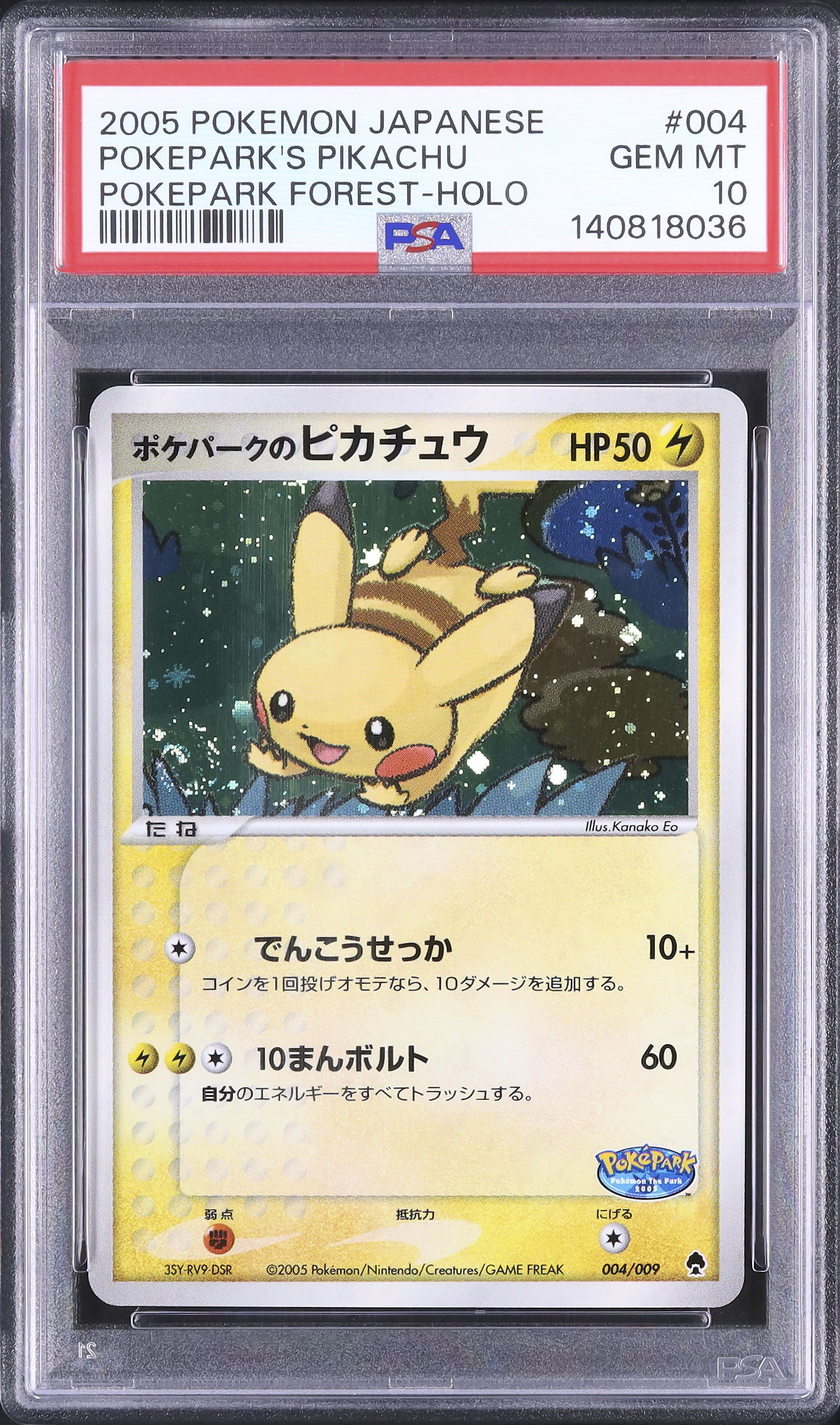 ポケパークのピカチュウ ホロ ポケパークプレミアムファイル #004