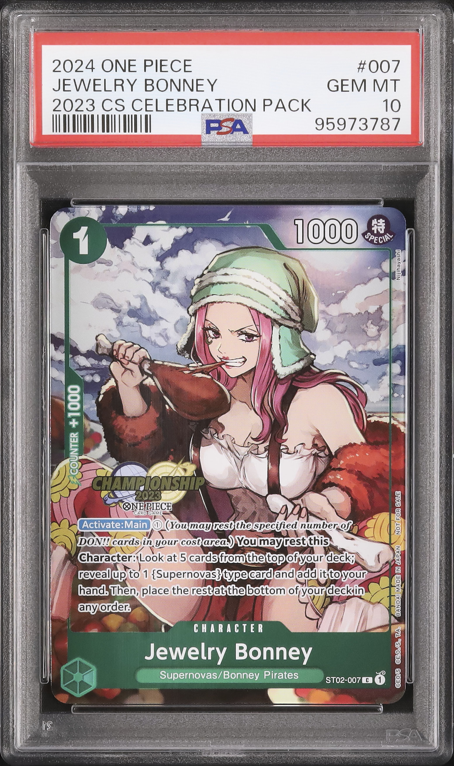 2024 Jewelry Bonney PSA 10 Alternate Art - Cardova Japan
