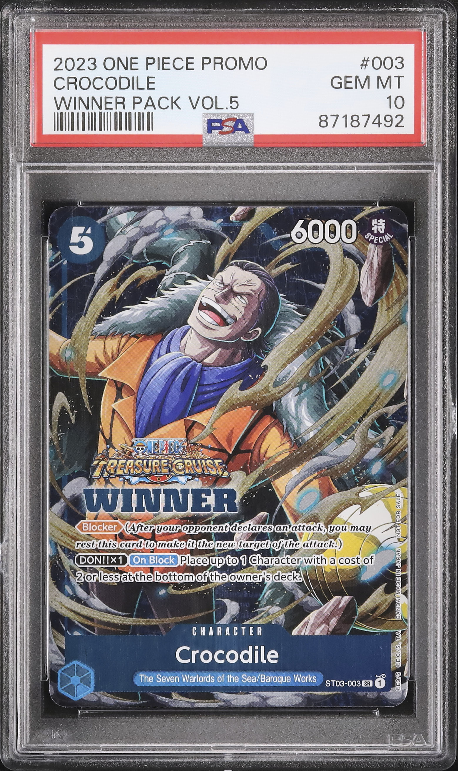 2023 Crocodile PSA 10 Alternate Art - Cardova Japan