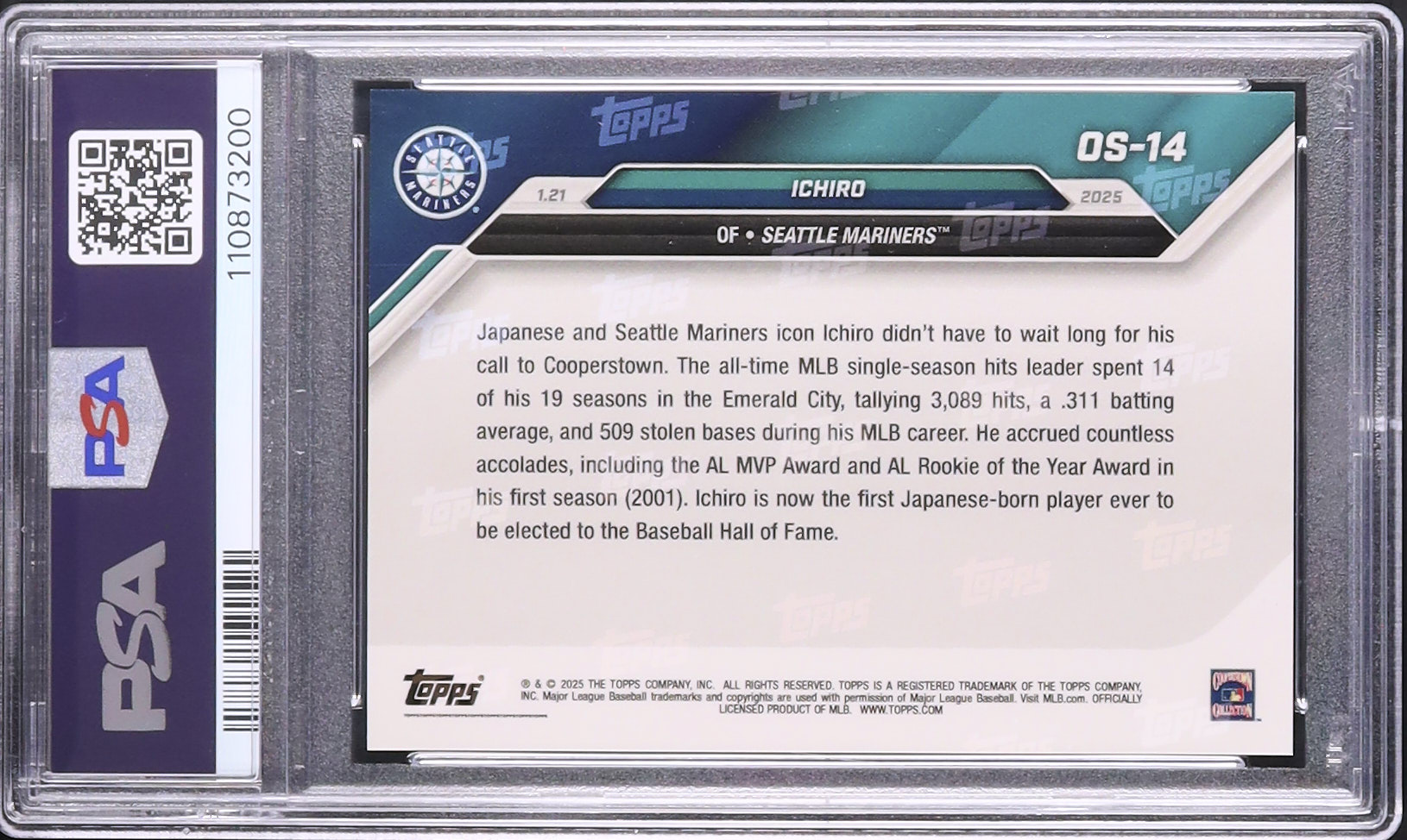 2024 イチロー PSA 10 - カルドバ