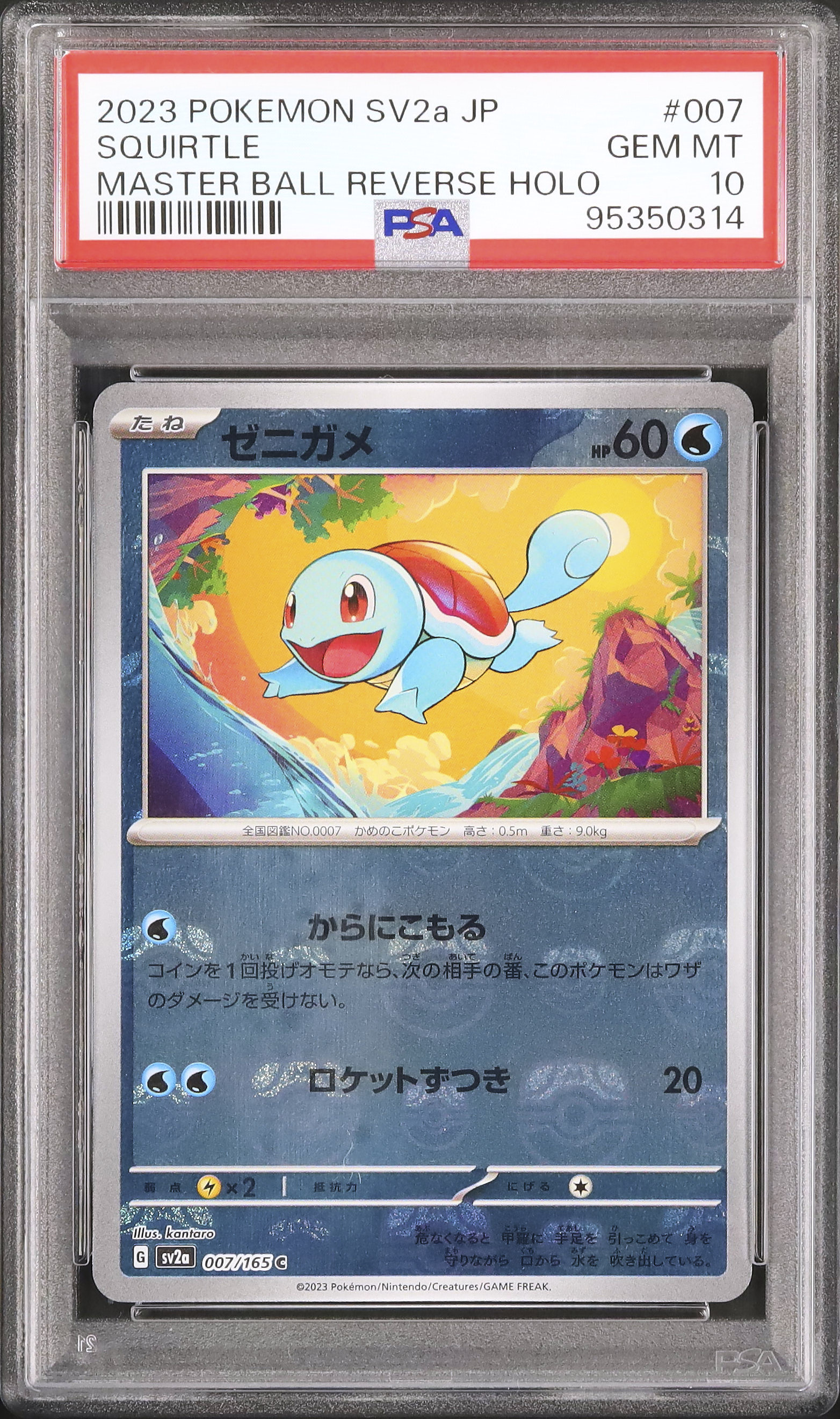 2023 ゼニガメ PSA 10 マスターボールミラー - カルドバ