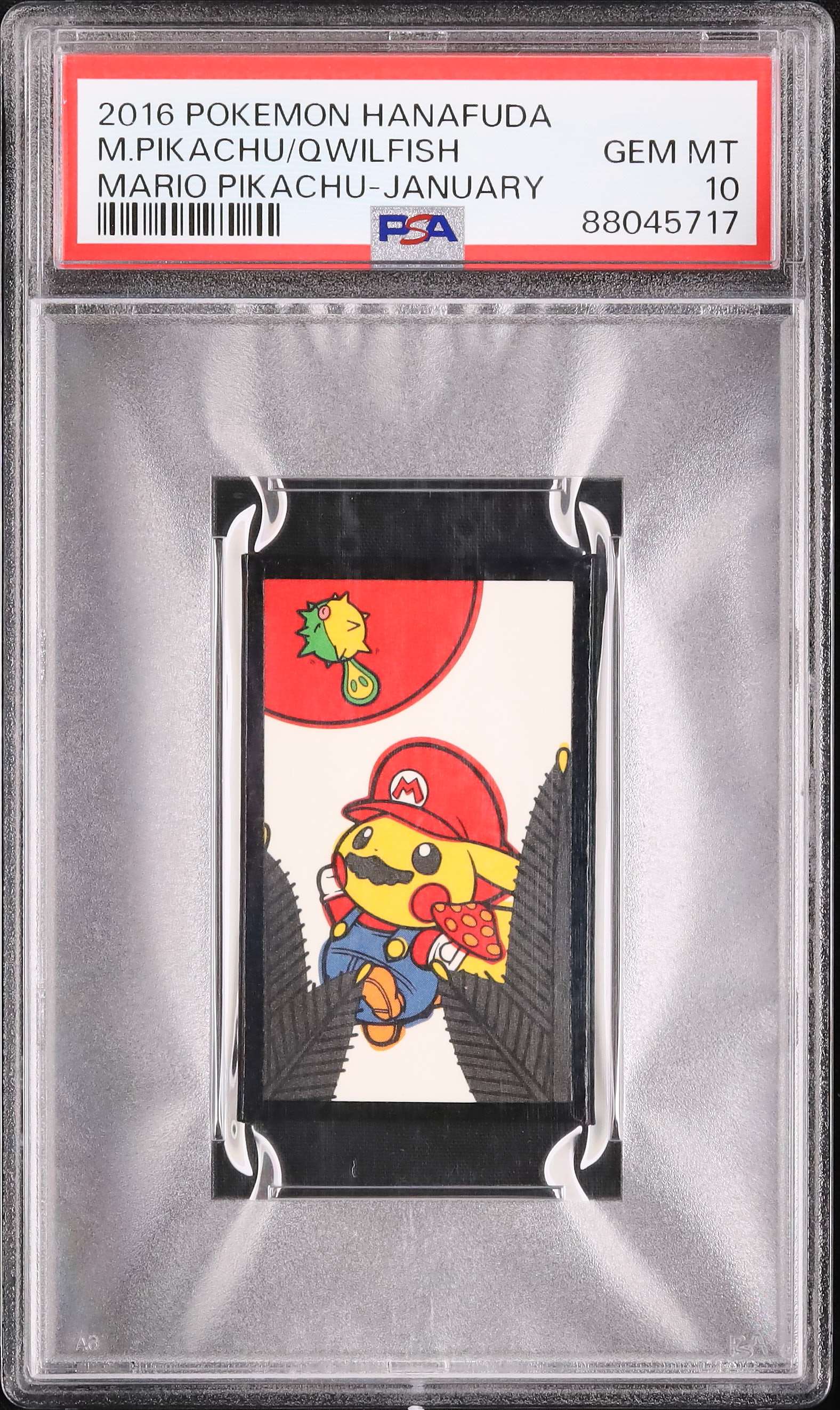 2016 Mario Pikachu/Qwilfish PSA 10 