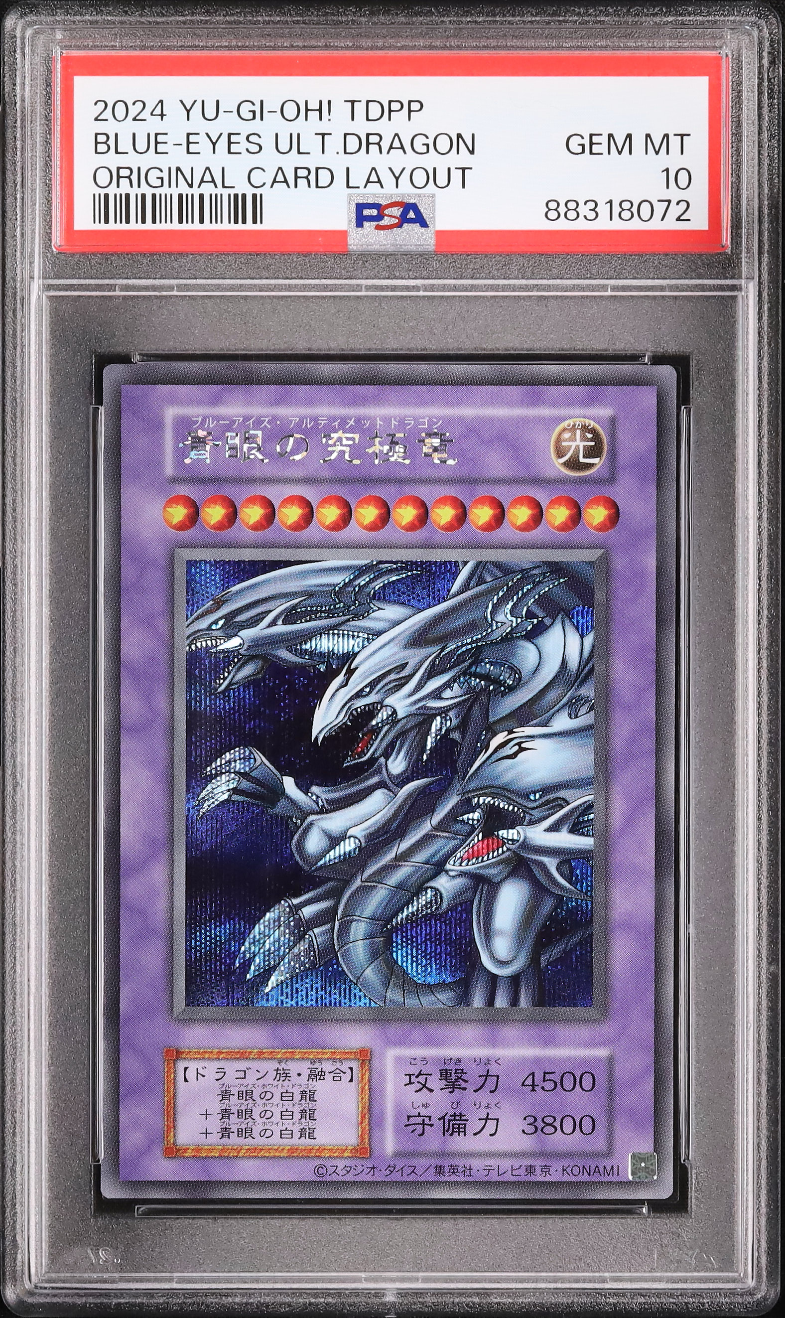 2024 青眼の究極竜 PSA 10 復刻版 - カルドバ