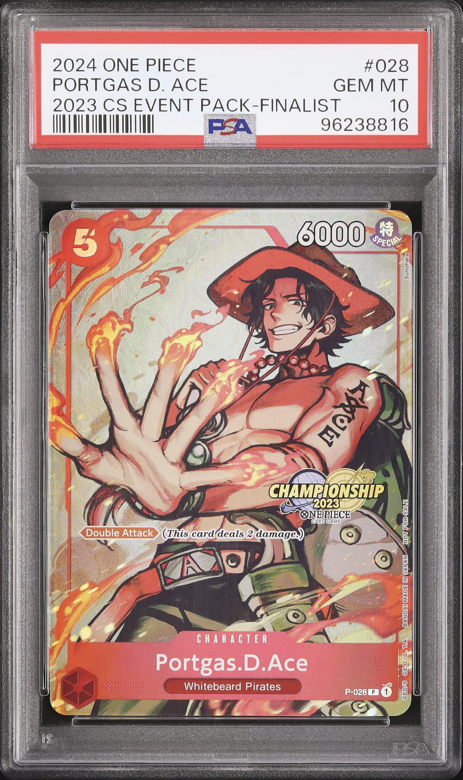 psa10エース 2024 Portgas D. Ace PSA 10 - カルドバ