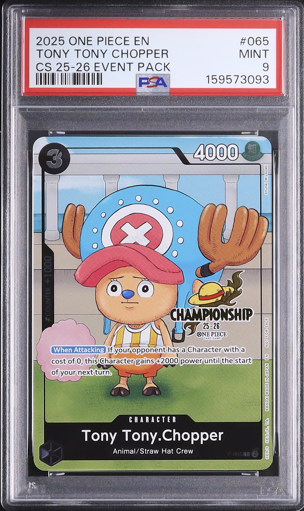 2025 トニー・トニー・チョッパー PSA 9 - カルドバ