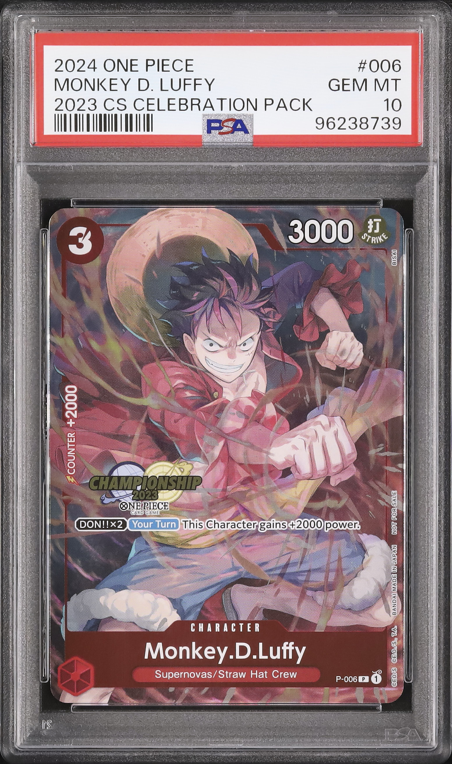 2024 Monkey D. Luffy PSA 10 - カルドバ