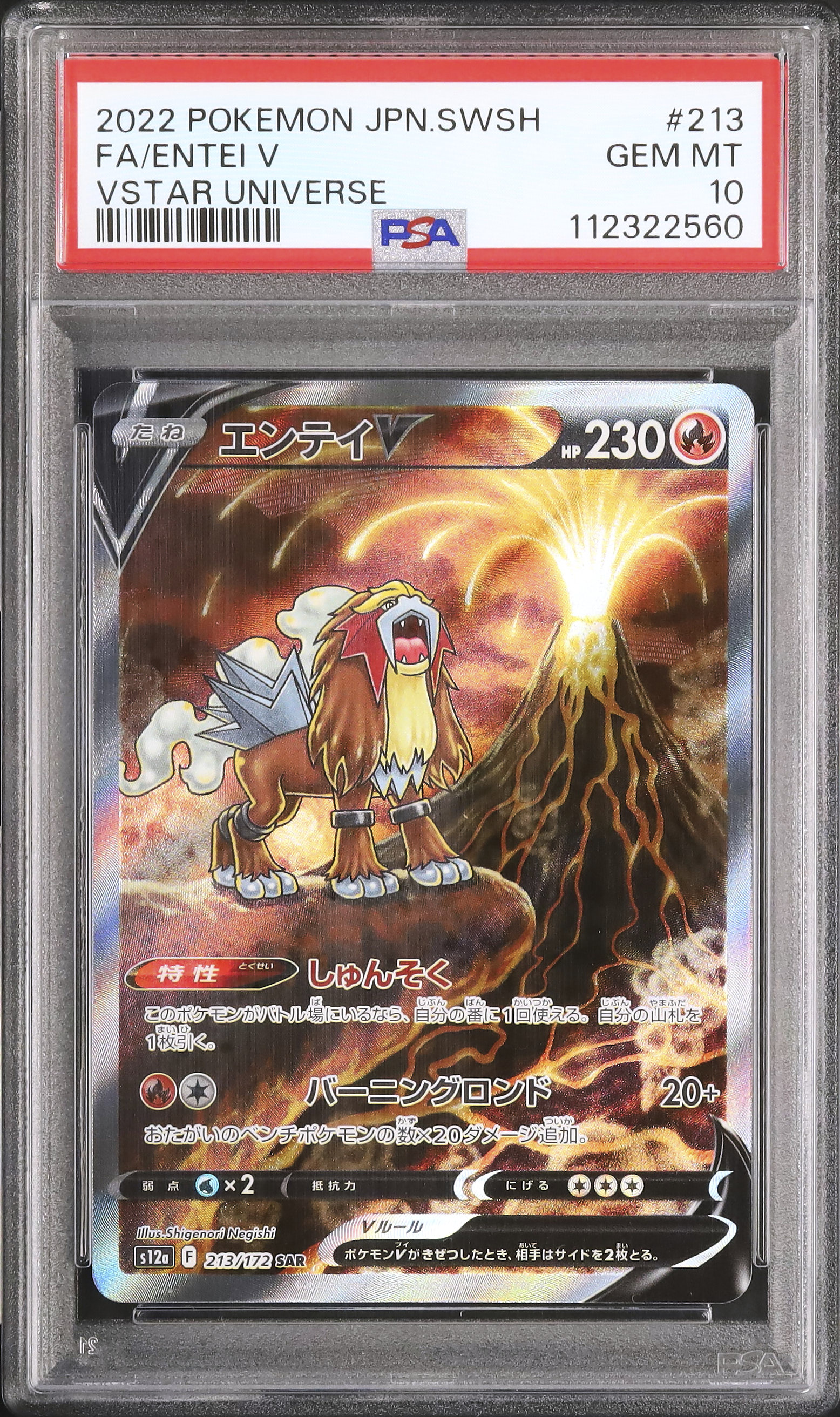 【psa10】エンティV 2022 エンテイV PSA 10 フルアート - カルドバ