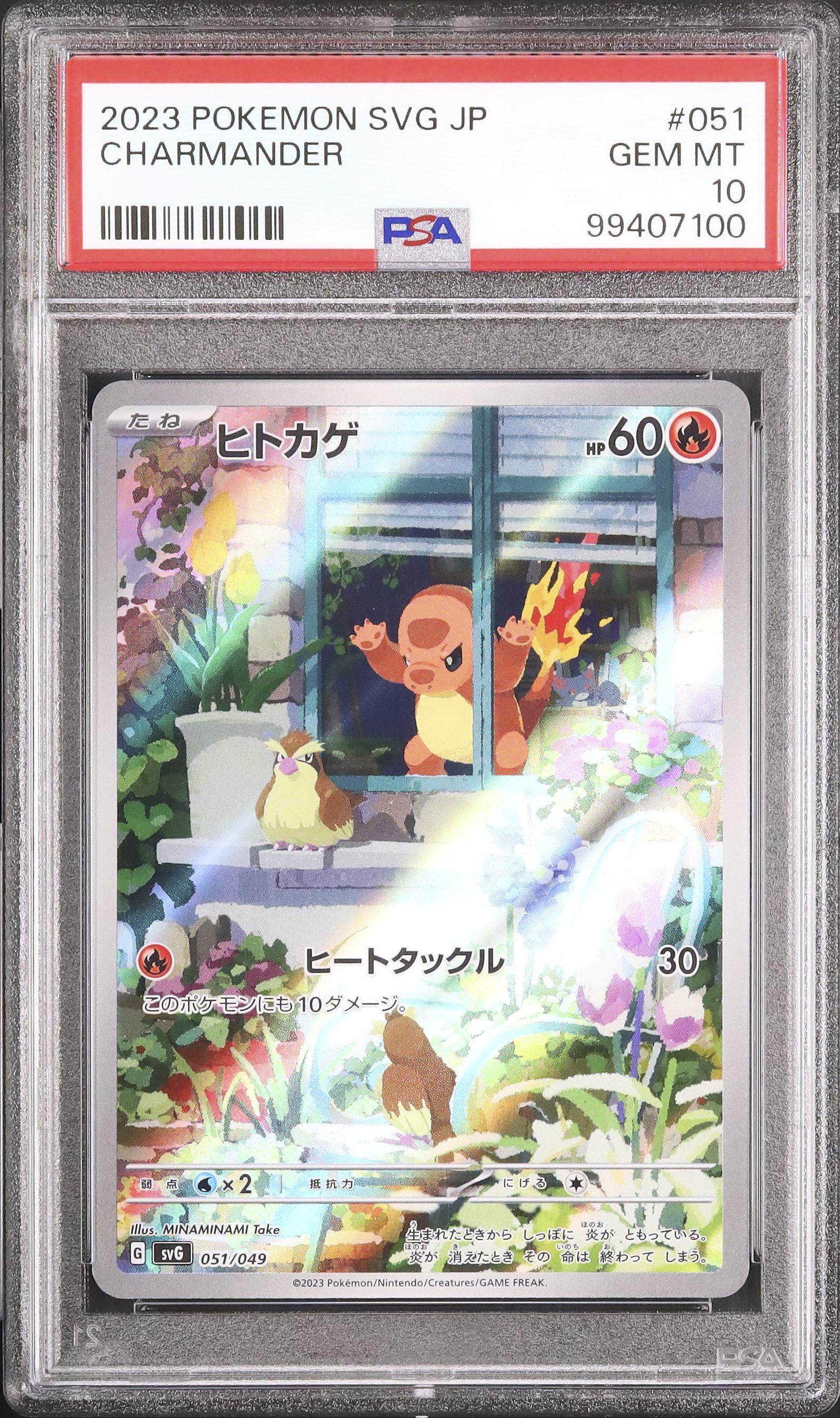 【PSA10】ヒトカゲ(AR仕様){051/049} [SVG] ヒトカゲ(AR仕様)【-】{051/049}