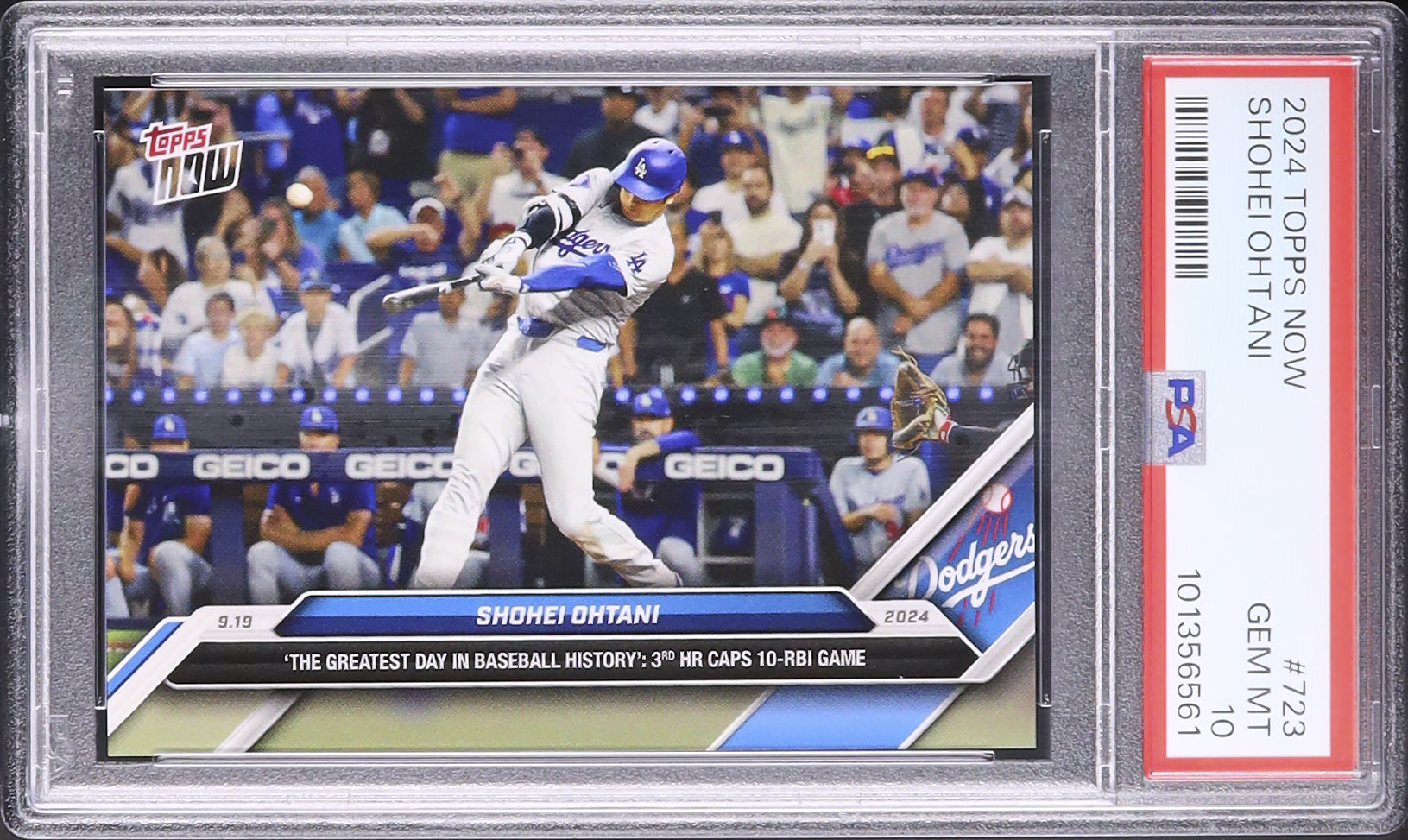 大谷翔平カード10 2024 大谷翔平 PSA 10 - カルドバ