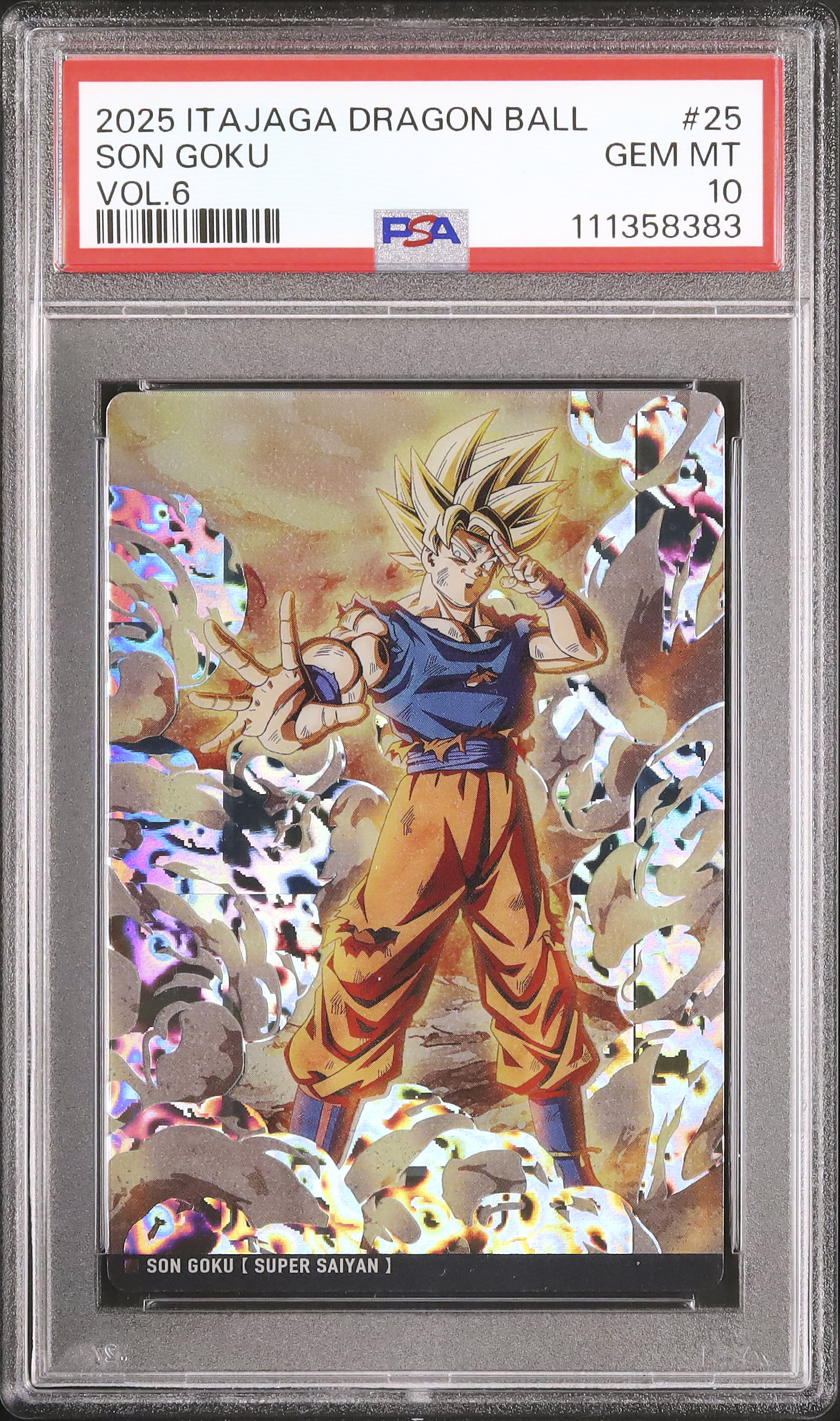 世界13枚】 ドラゴンボール イタジャガ 孫悟空 SSR 6-25 PSA10