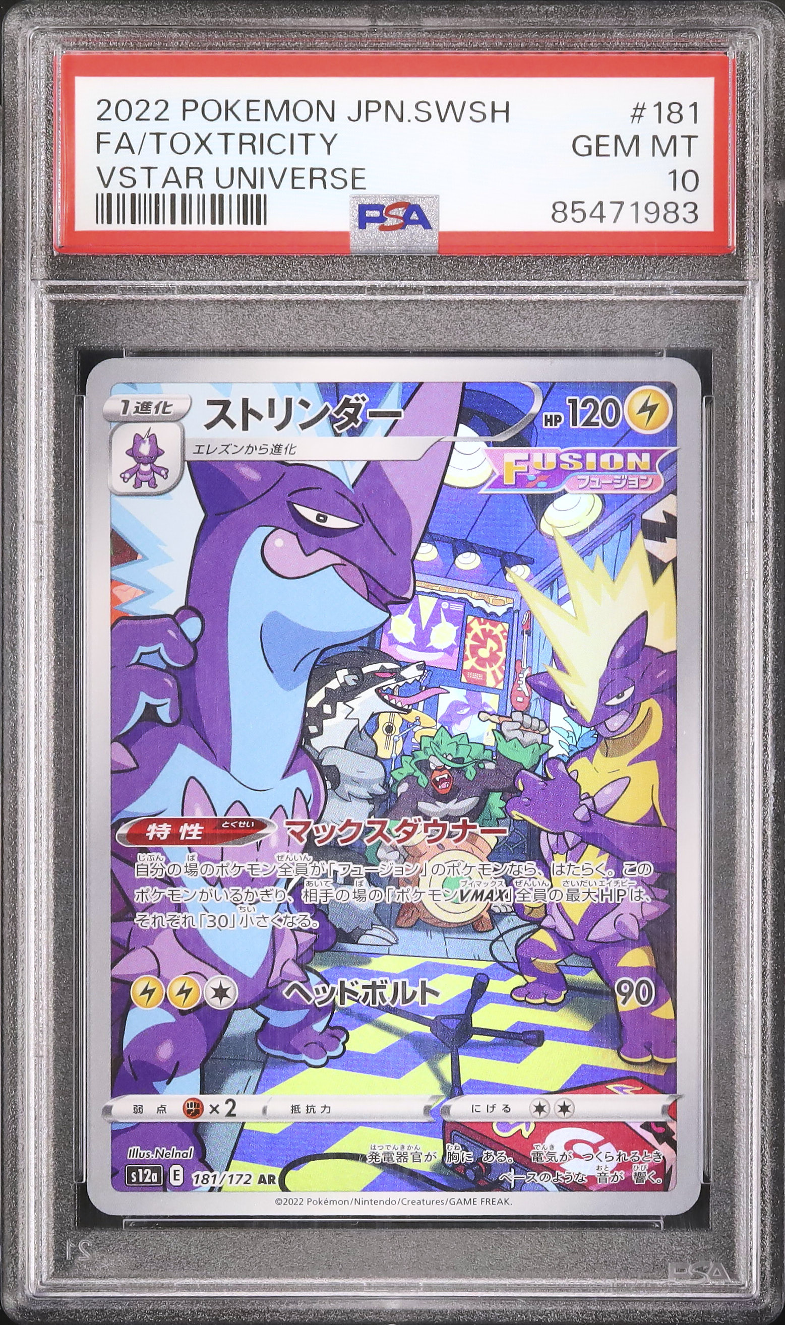 2022 Toxtricity PSA 10 FA