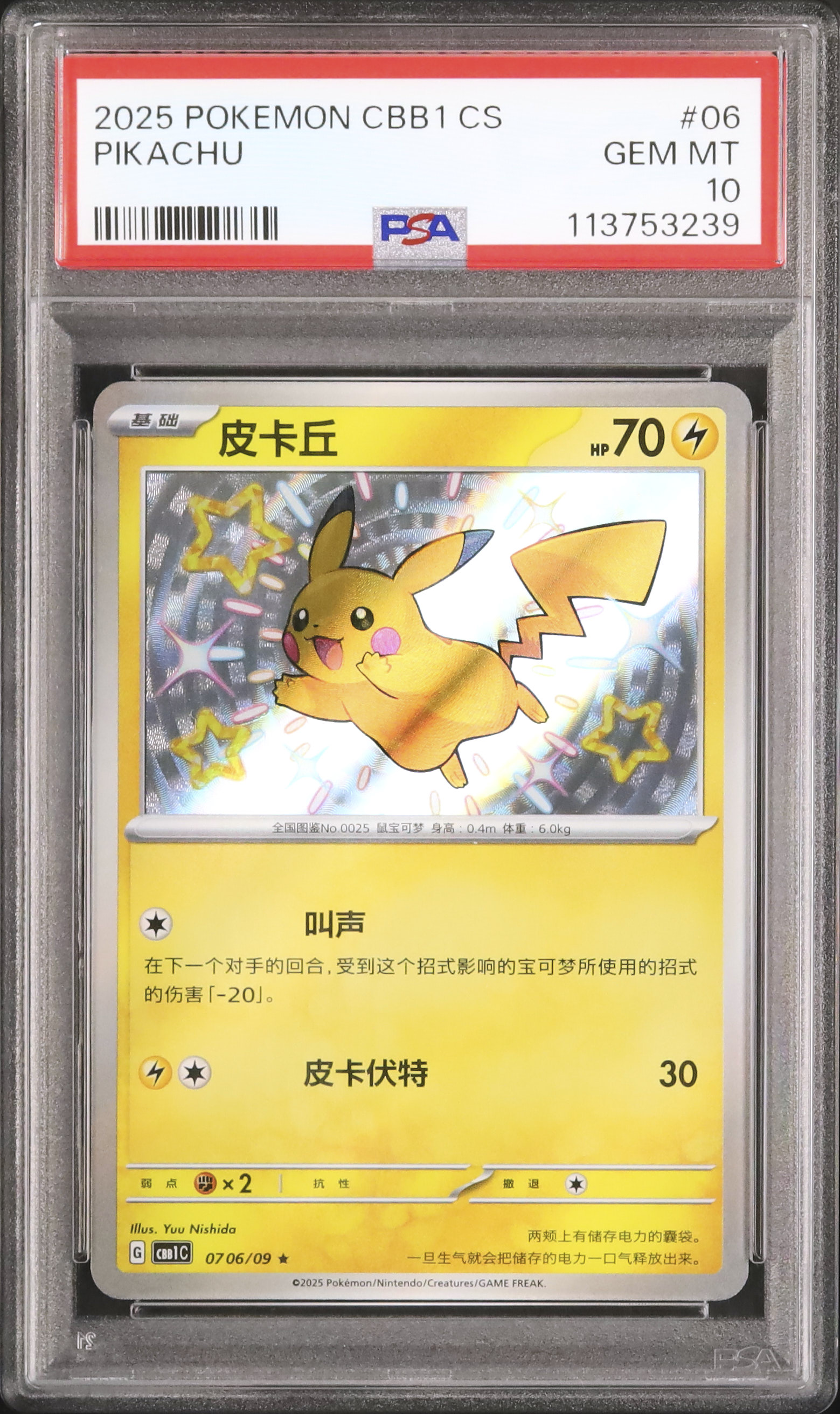 2025 ピカチュウ PSA 10 色違い - カルドバ