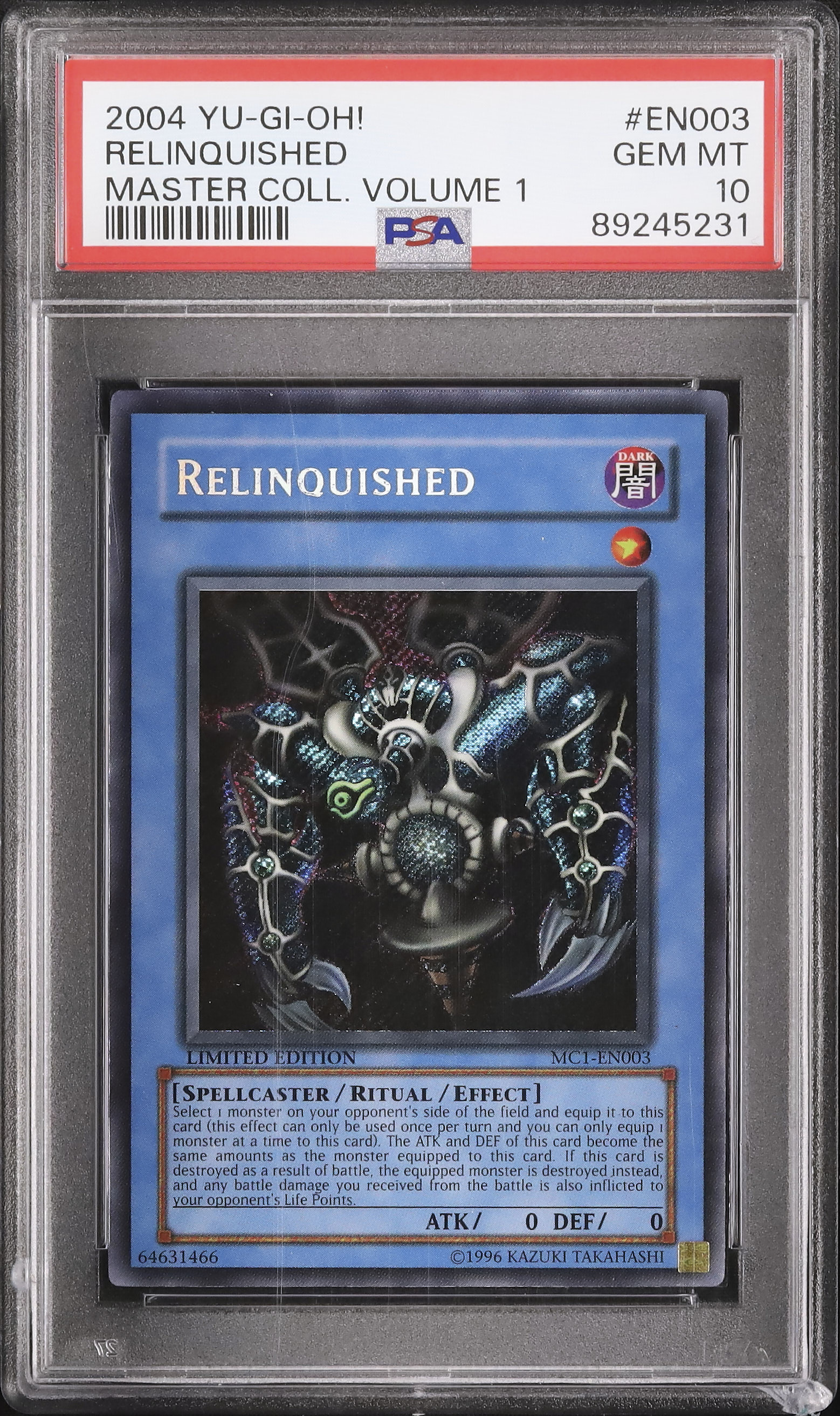 サクリファイス psa10 PSA10鑑定済〕サウザンドアイズサクリファイス【レリーフ】{TB-34}《融合》