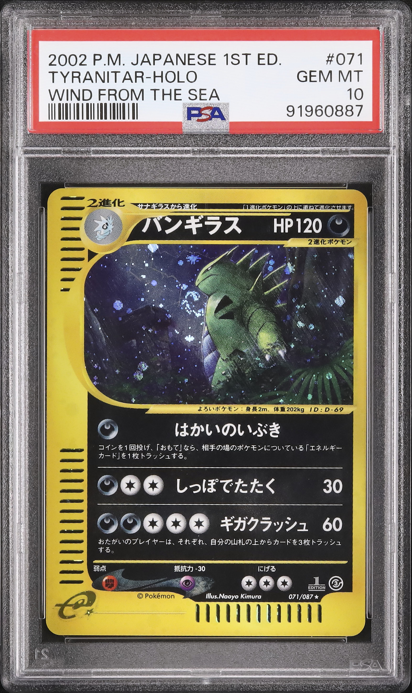 バンギラス カードe holo ホロ psa10
