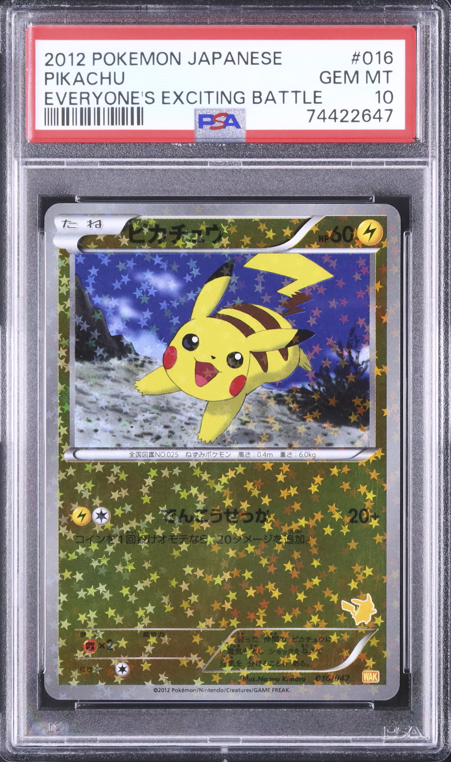 2012 ピカチュウ PSA 10 ミラー - カルドバ