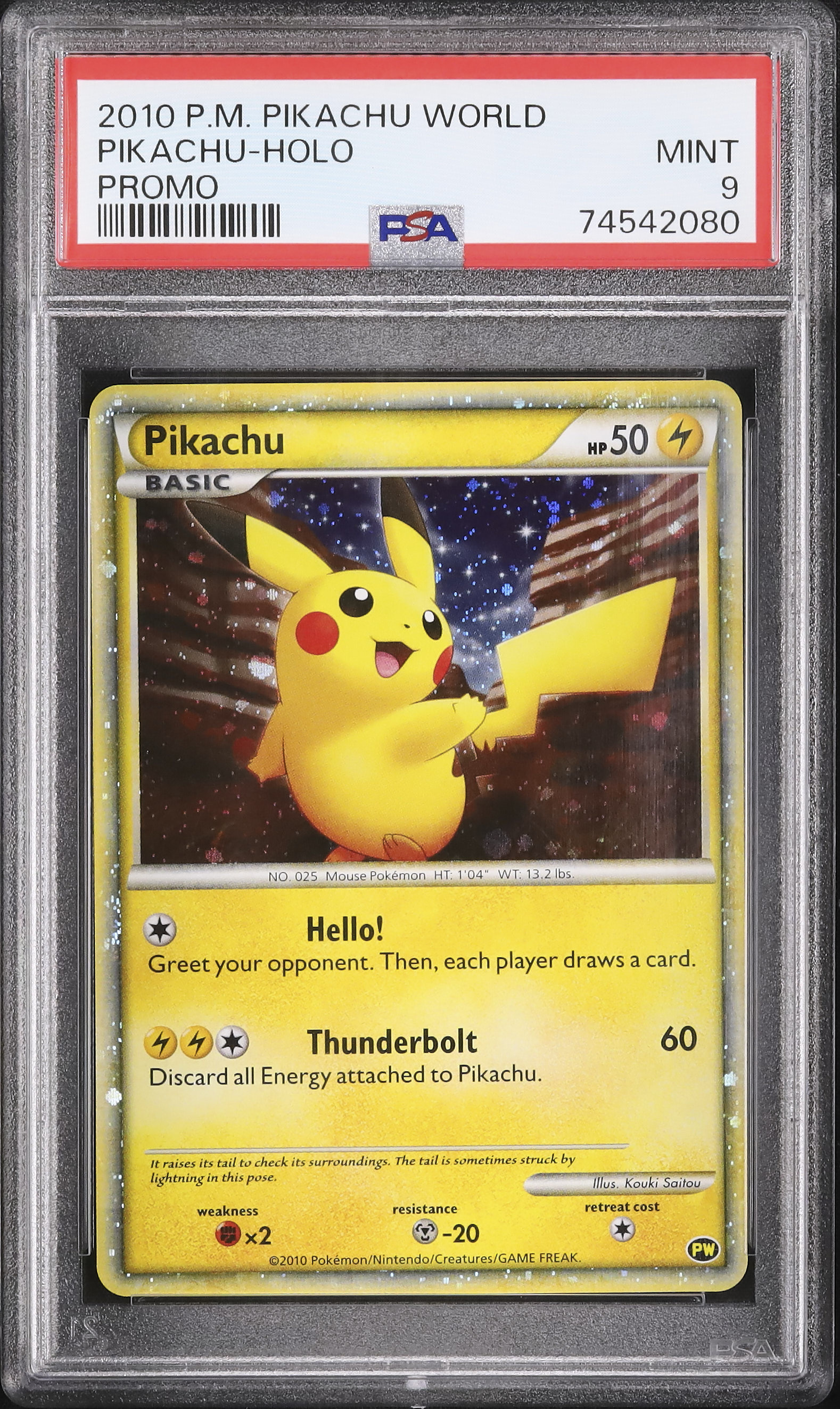 2010 Pikachu PSA 9 America - カルドバ