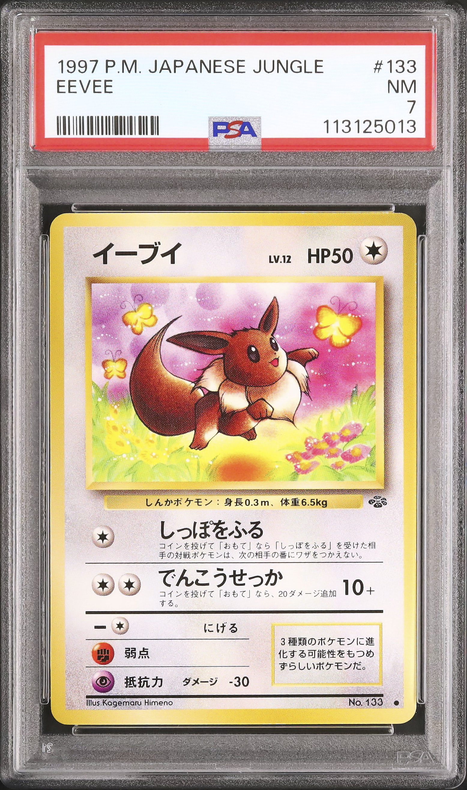 【PSA鑑定品】1997 ポケモンカード イーブイ・プリズム #133 PSA鑑定品】1997 ポケモンカード イーブイ・プリズム #133