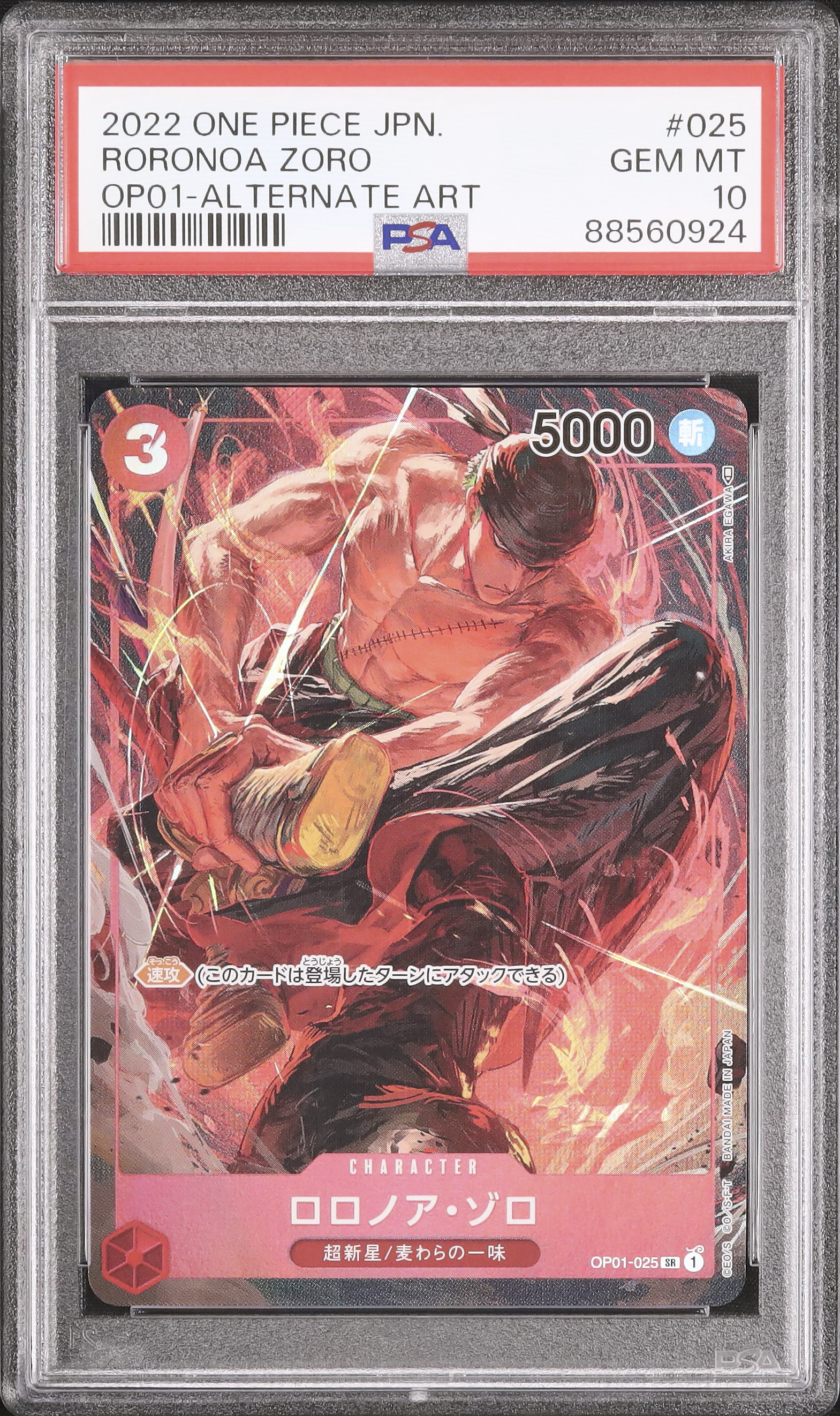 2022 ロロノア・ゾロ PSA 10 絵違い - カルドバ