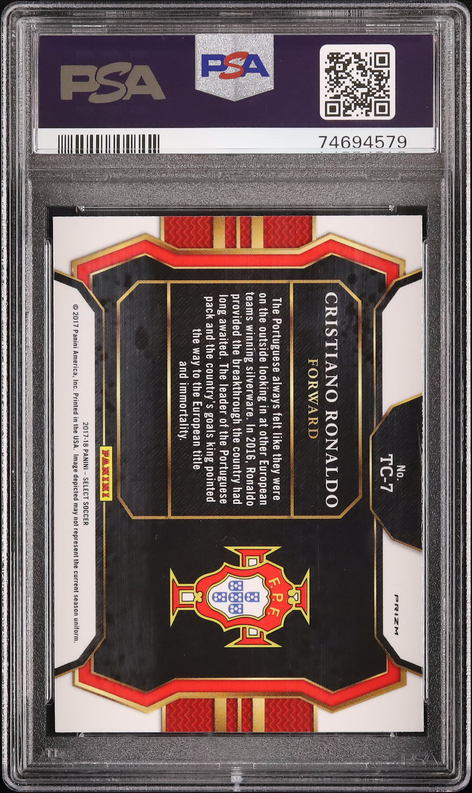 2017 Cristiano Ronaldo PSA 10 - Cardova Japan
