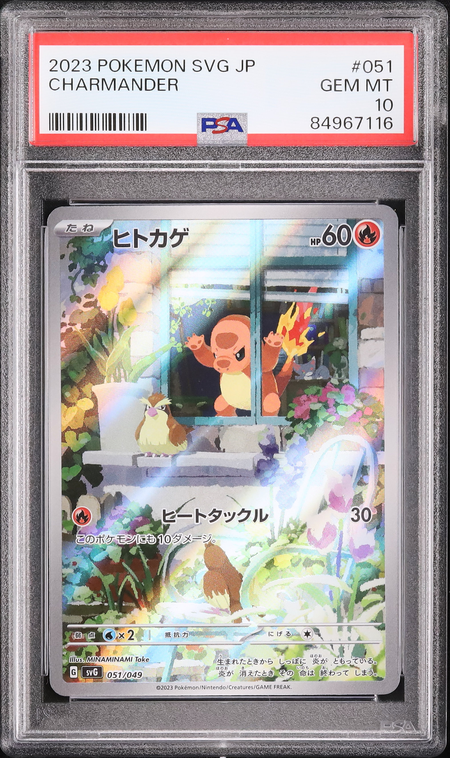 2023 Charmander PSA 10 AR - Cardova Japan
