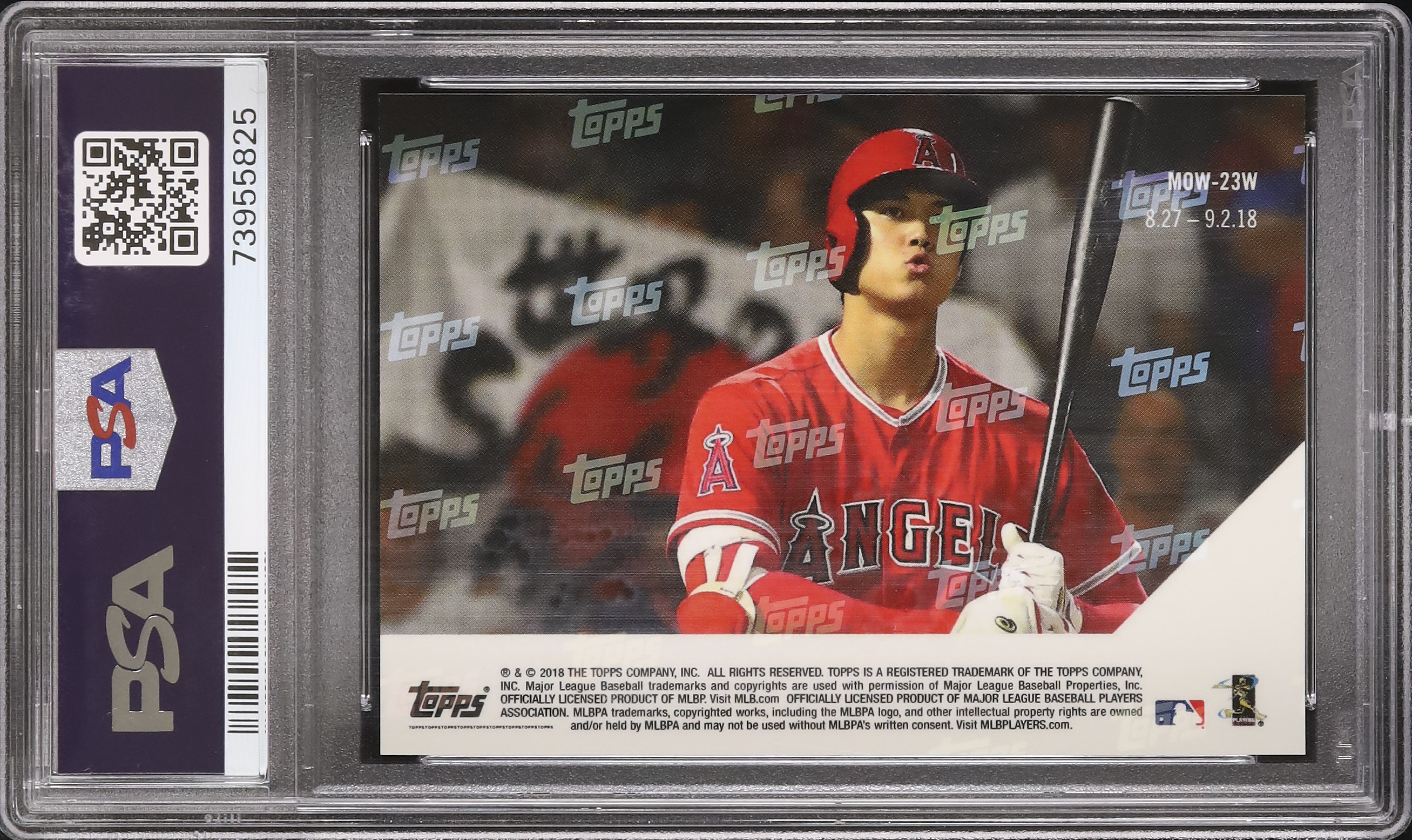 2018 STADIUM CLUB 大谷翔平 PSA10（大谷翔平グッズが