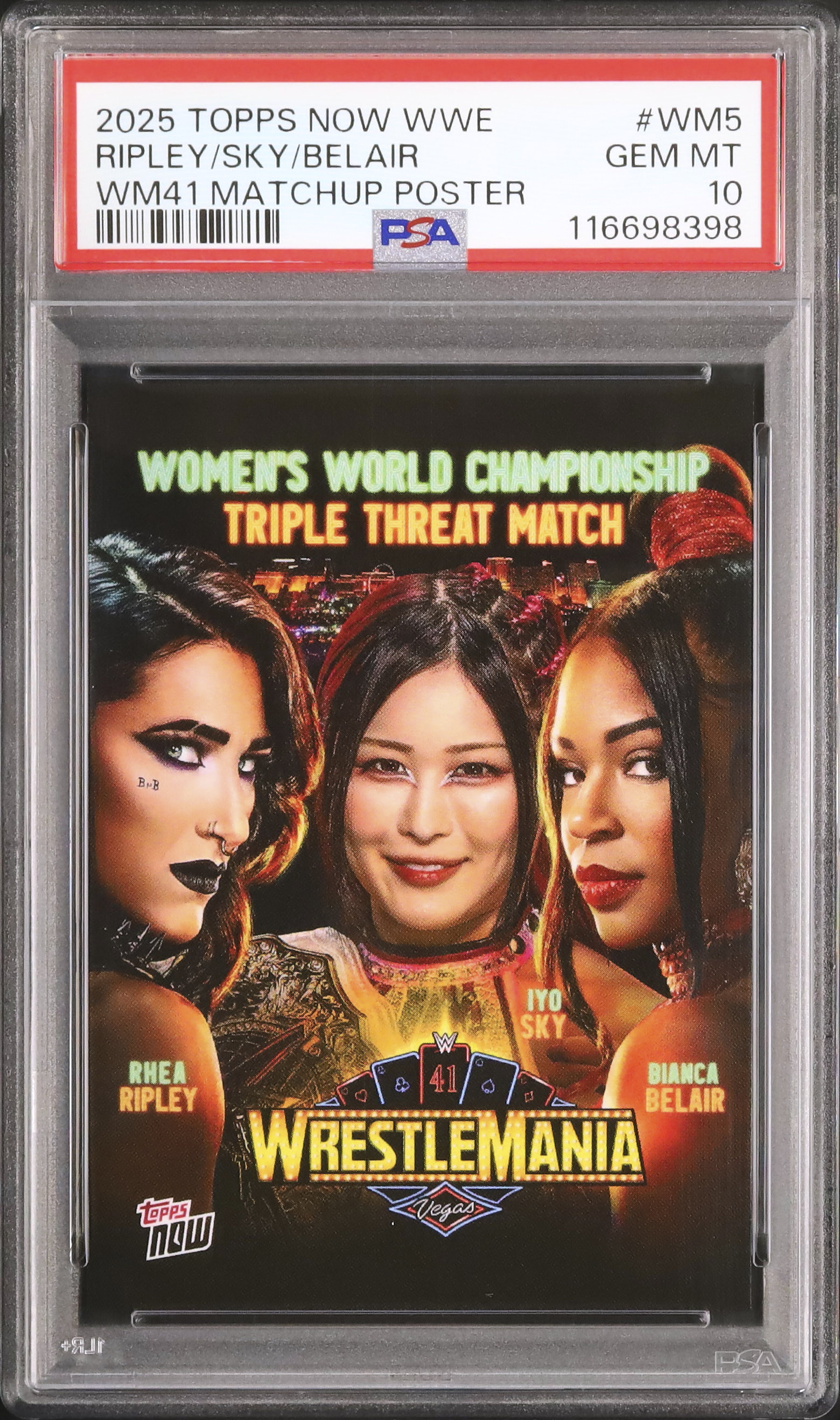 2025 Rhea Ripley/Iyo Sky/Bianca Belair PSA 10 - Cardova Japan