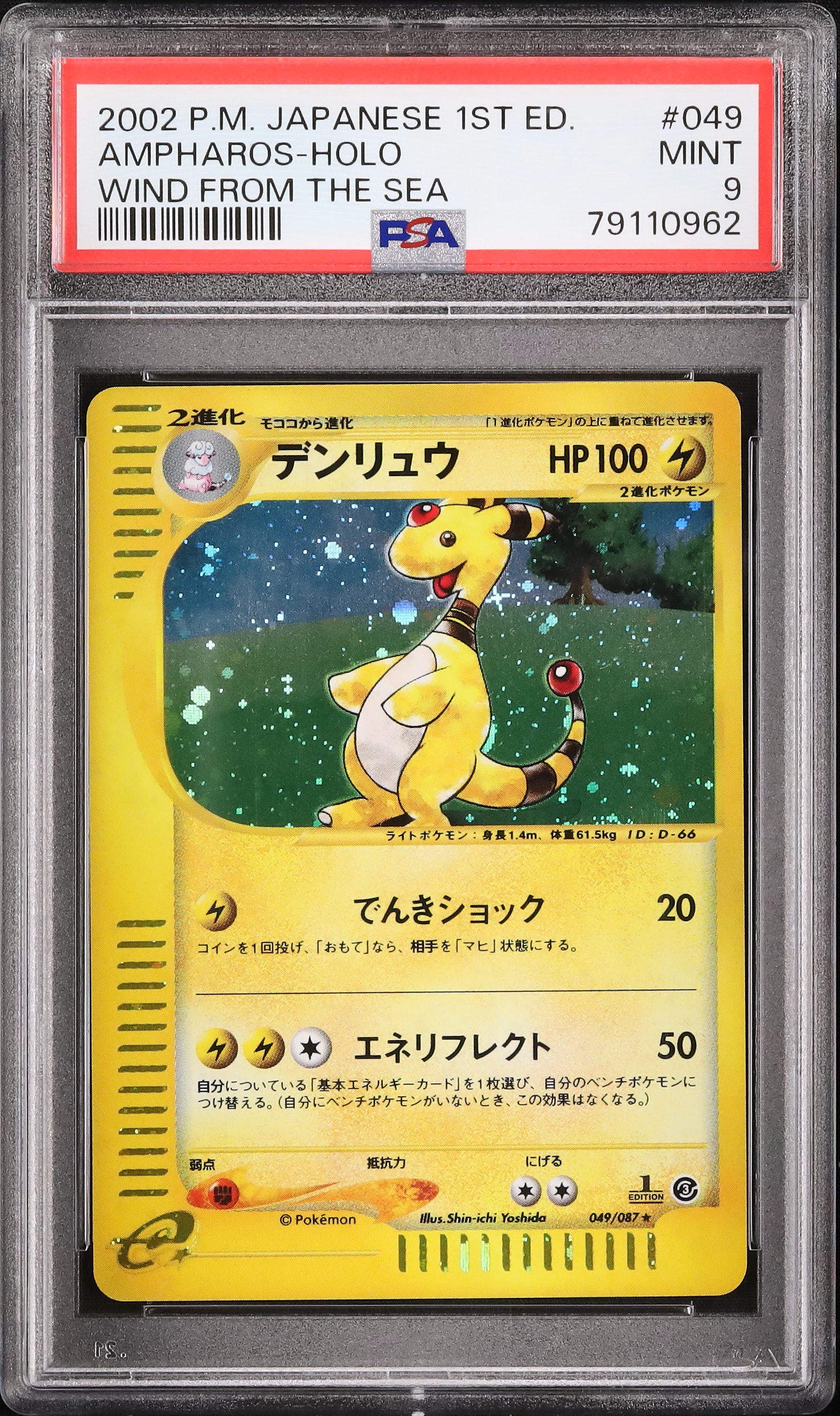 デンリュウ ☆ 拡張パック第3弾 海からの風 049/087 psa10 PSA9