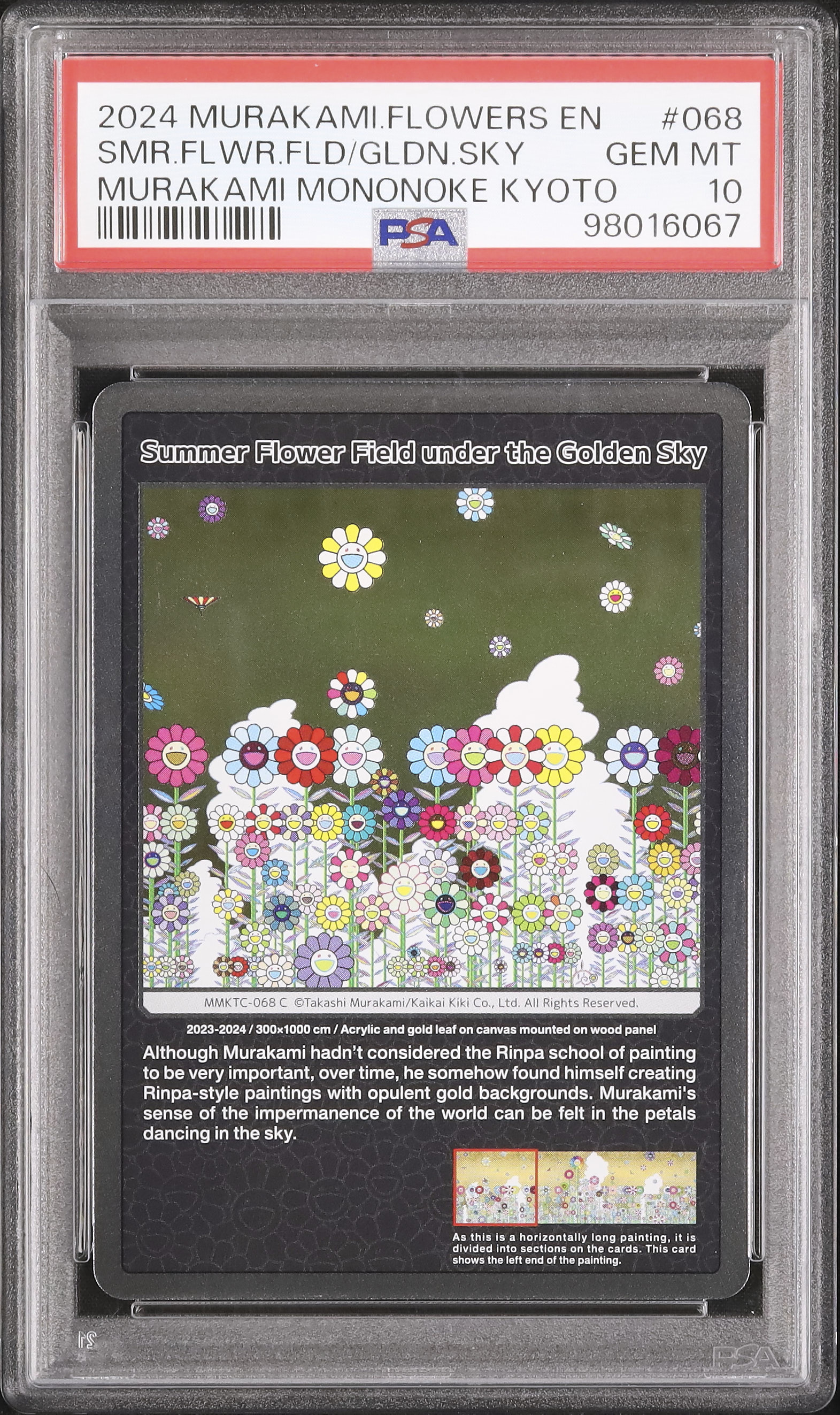 2024 Summer Flower Field With Golden Sky PSA 10 - Cardova Japan