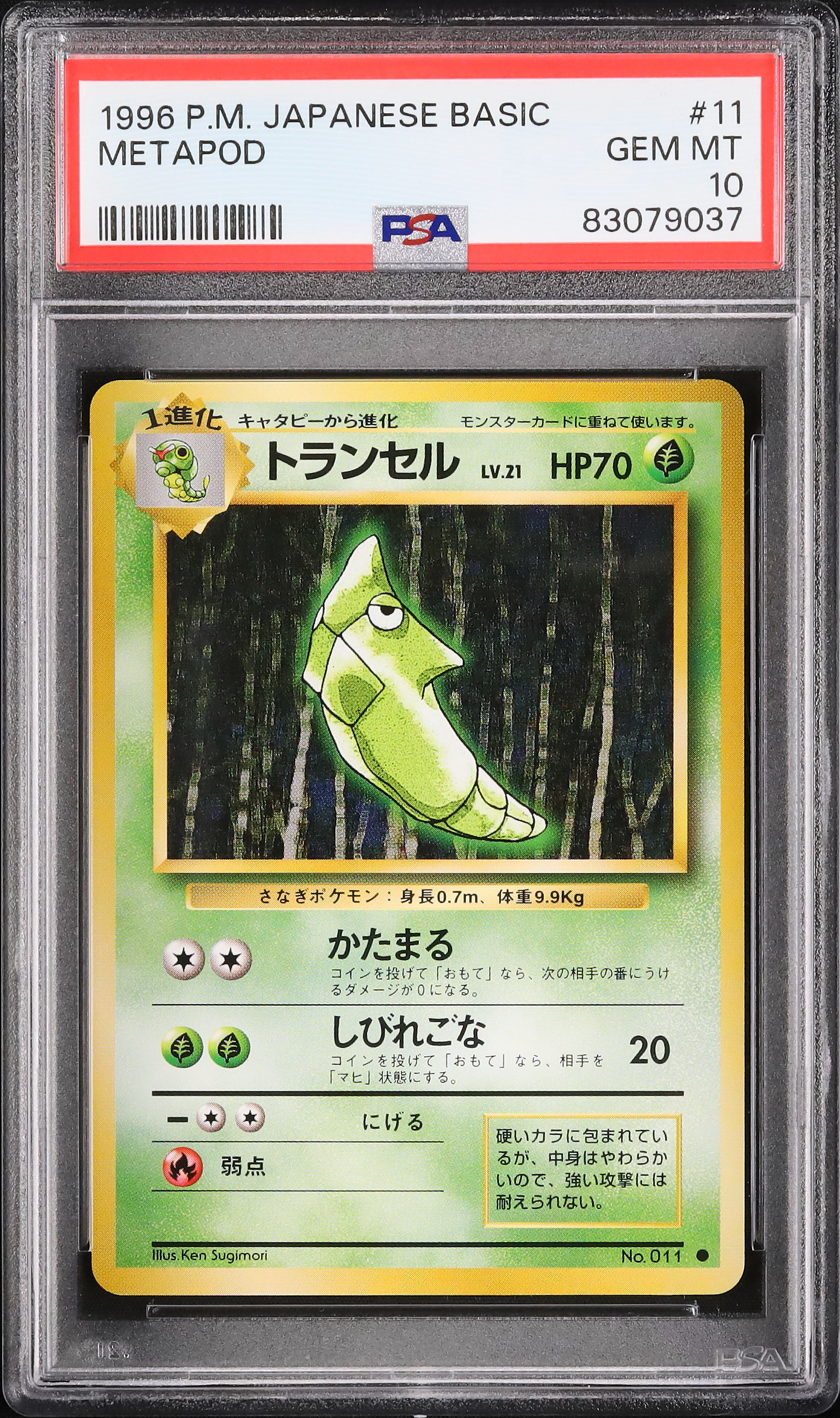 PSA10 カードダス カビゴン 緑背景 1996 PSA10鑑定済〕カビゴン【P】{126/DP-P}