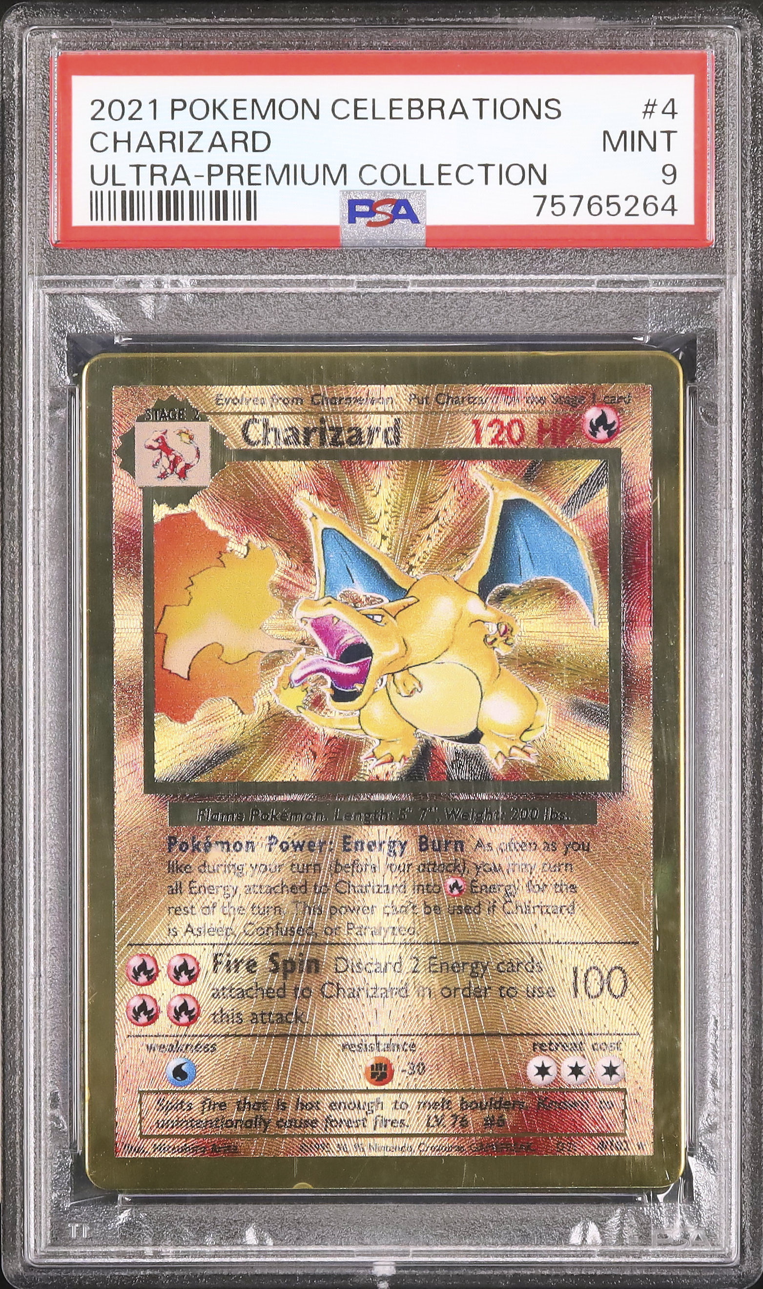 psa9 リザードン　メタルカード　25th 2021 リザードン PSA 9 メタルカード - カルドバ