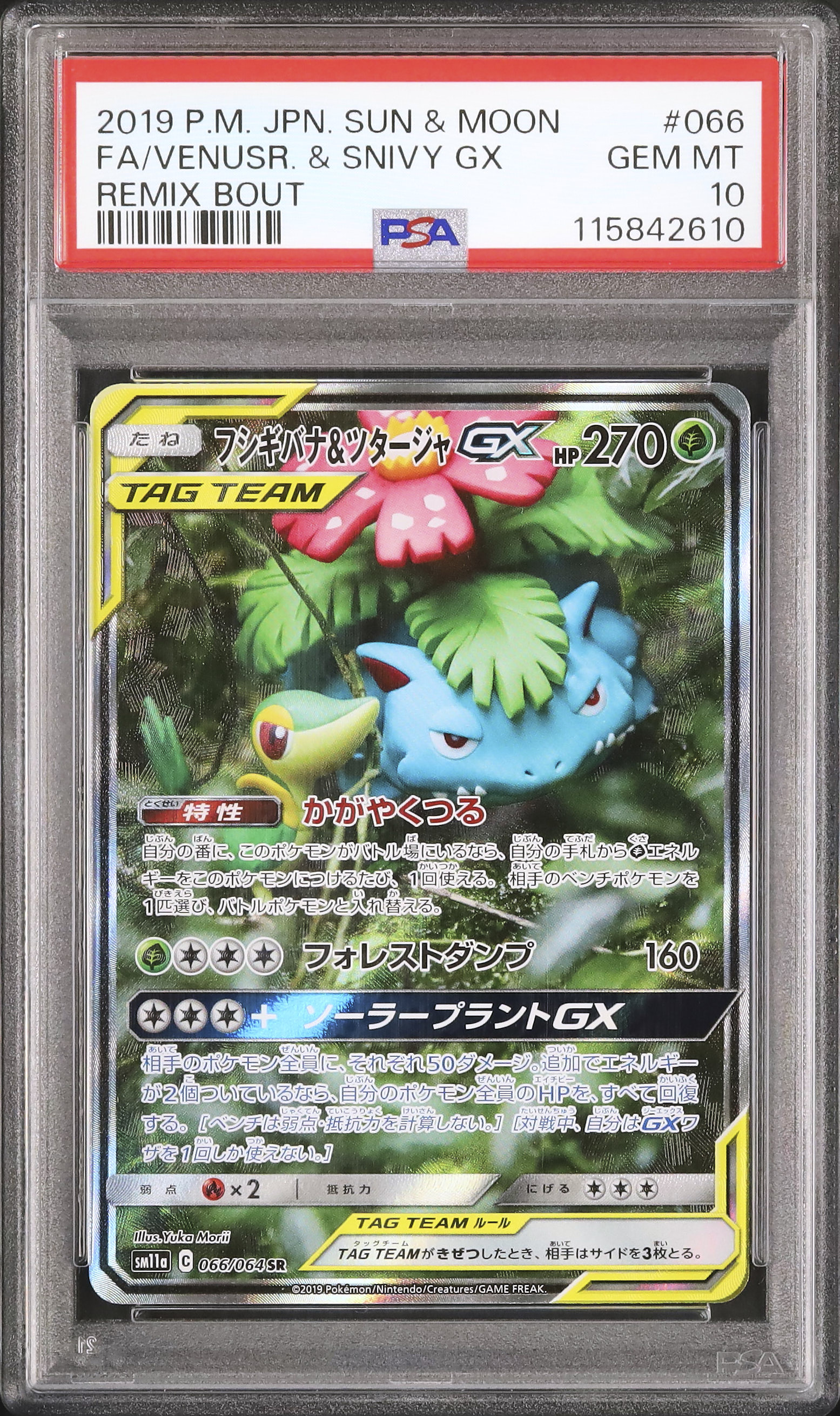 PSA10】フシギバナ&ツタージャ GX SR SA リミックスバウト psa10 