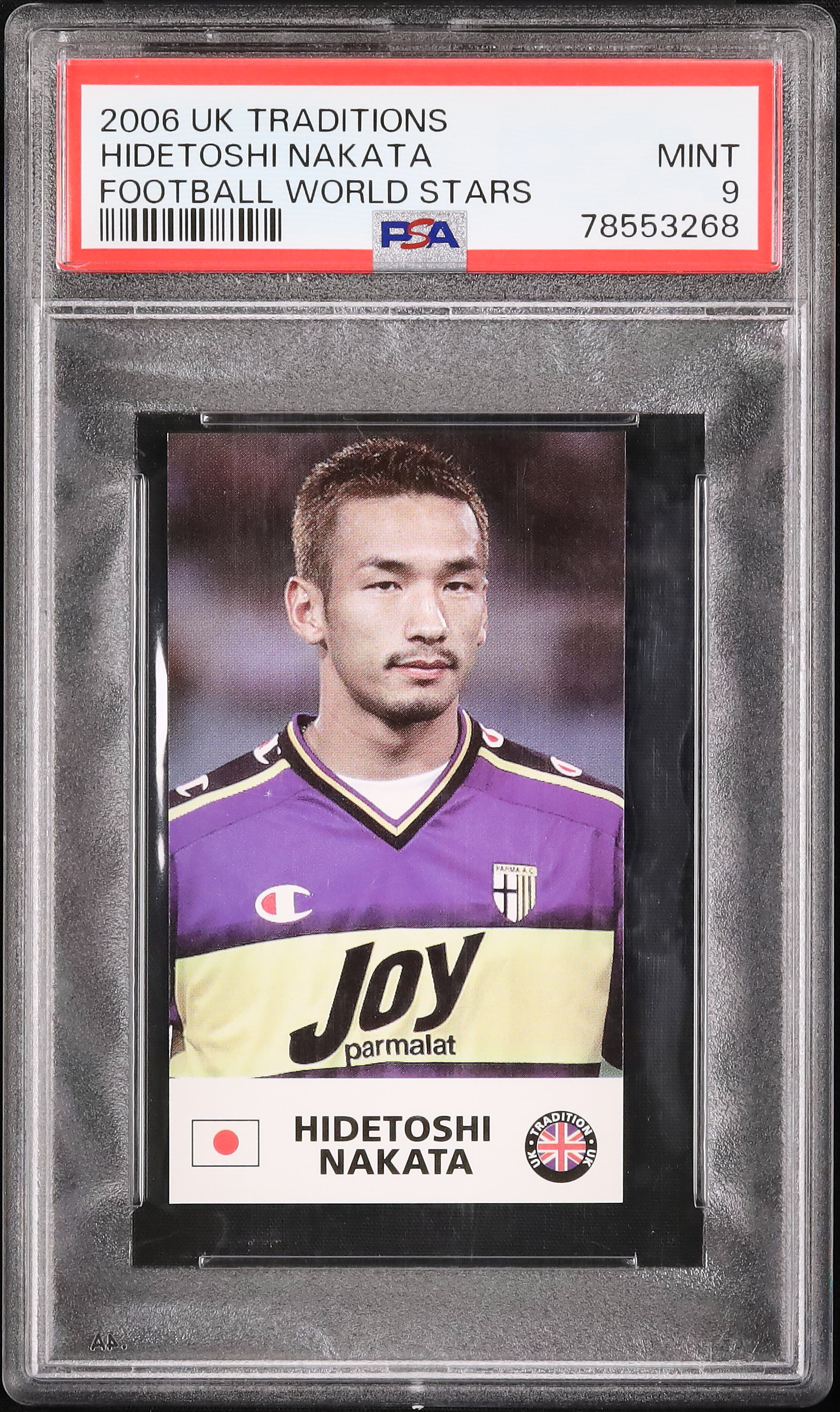 2006 Hidetoshi Nakata PSA 9 - Cardova Japan
