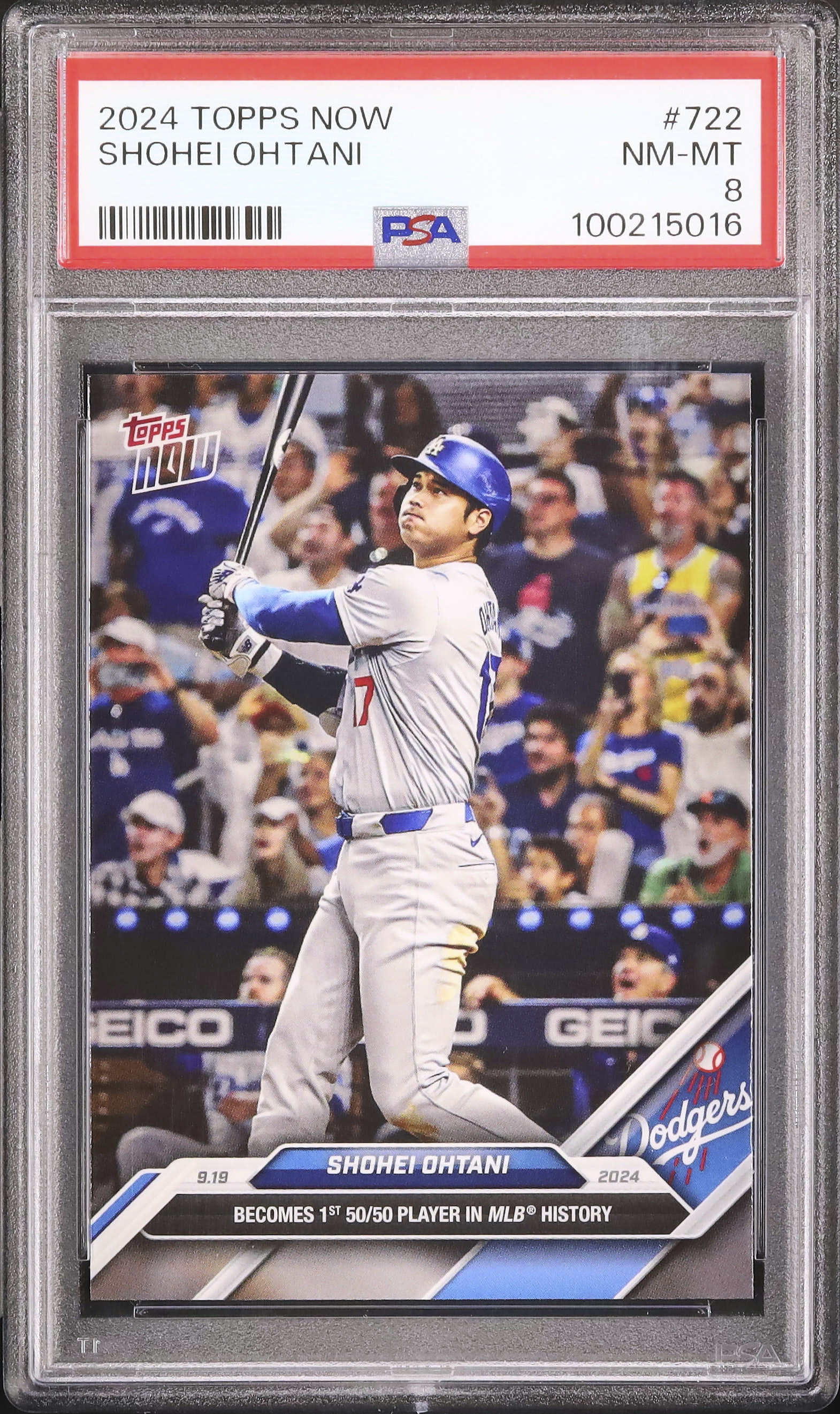 2024 大谷翔平 PSA 8 - カルドバ