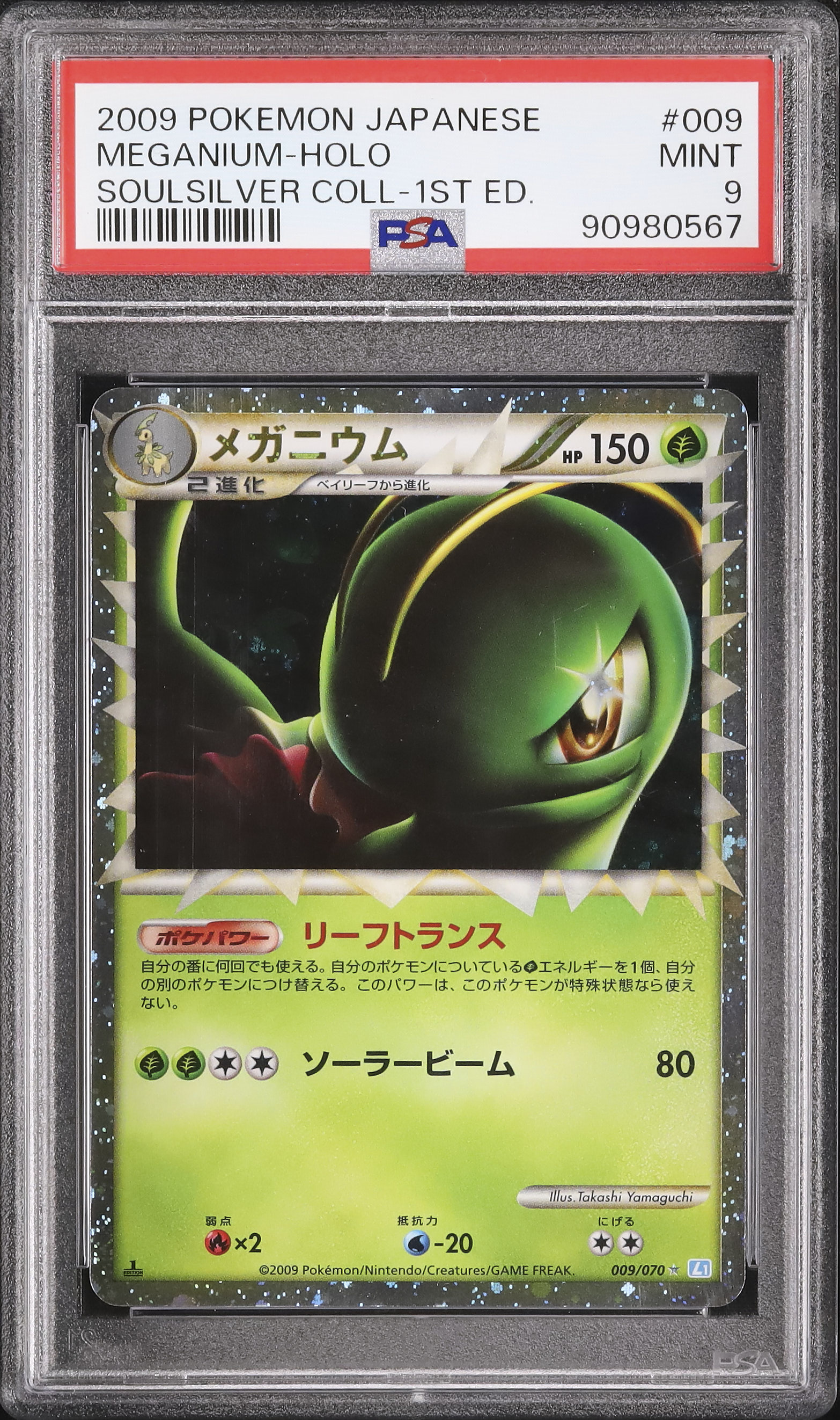 PSA9＊メガニウム 金の空、銀の海 PCG Meganium PSA10以下 PSA9＊メガニウム 金の空、銀の海 PCG Meganium PSA10以下 POKÉMON