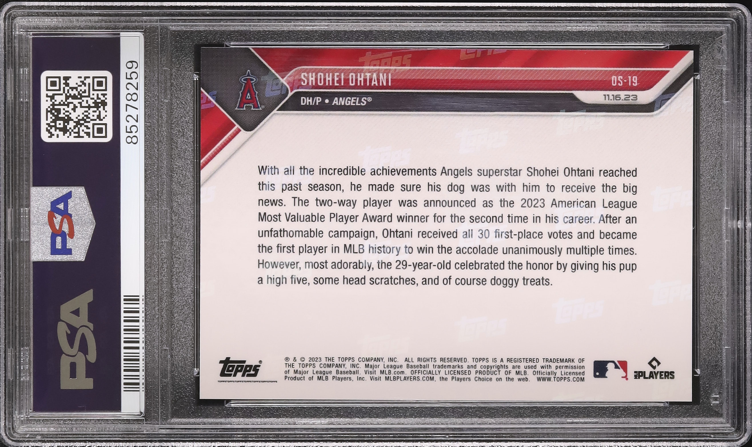 2023 Shohei Ohtani PSA 10 - Cardova Japan
