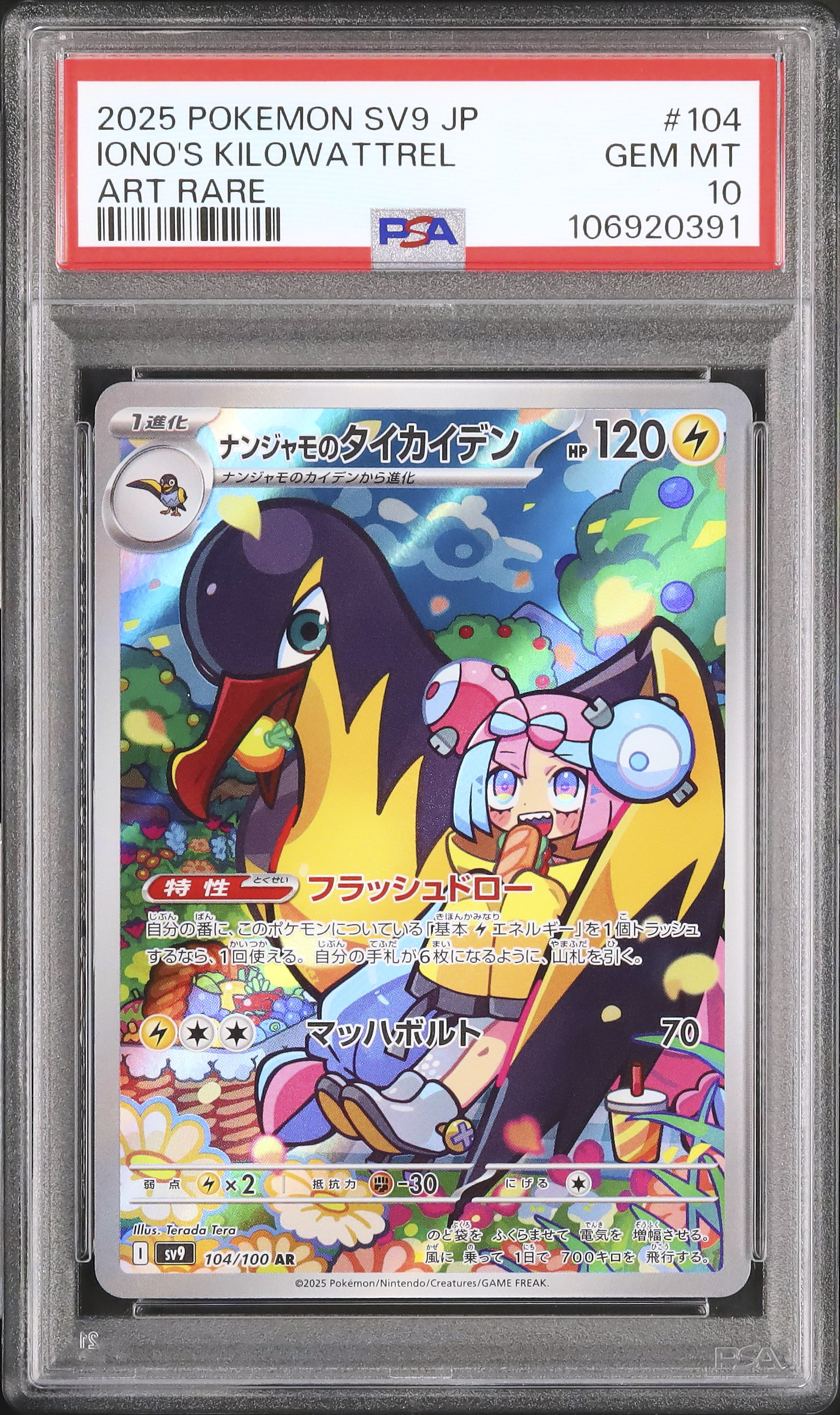 2025 Iono's Kilowattrel PSA 10 - カルドバ