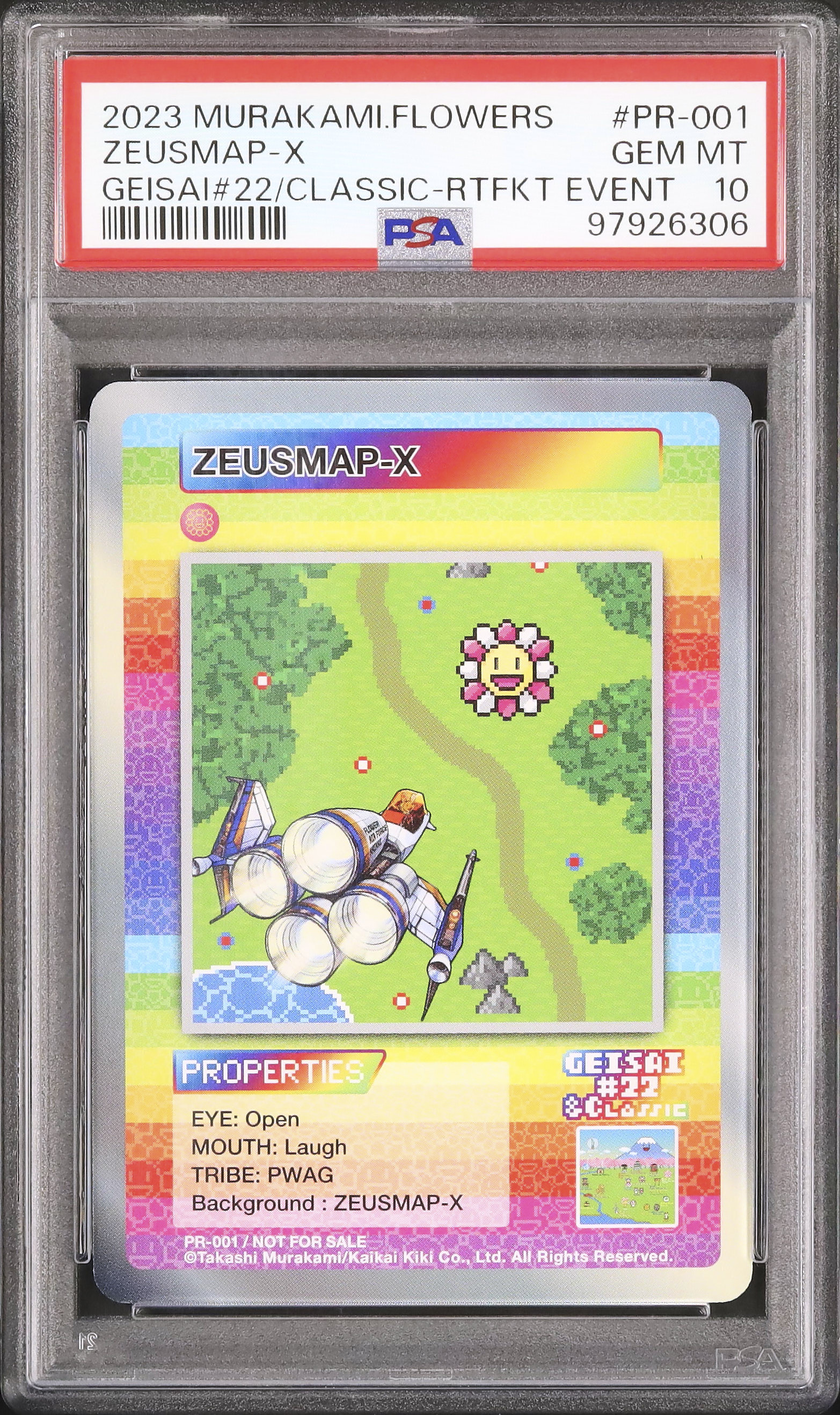 プロモ　GEISAI　PSA10　108フラワーズ　村上隆　ZEUSMAP-X PSA10】 ZEUSMAP-X GEISAI 108フラワーズ プロモ