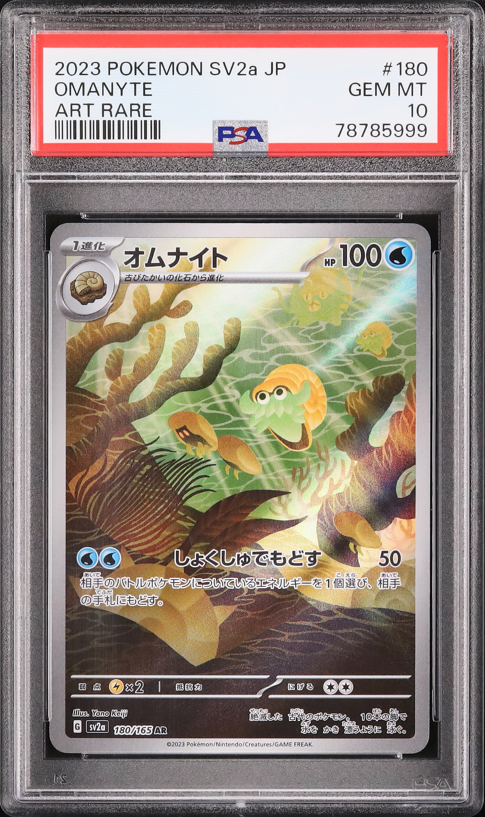 2023 Omanyte PSA 10 - Cardova Japan