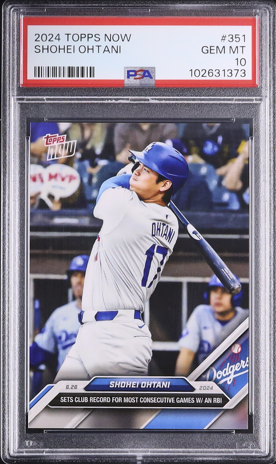2024 大谷翔平 PSA 10 - カルドバ