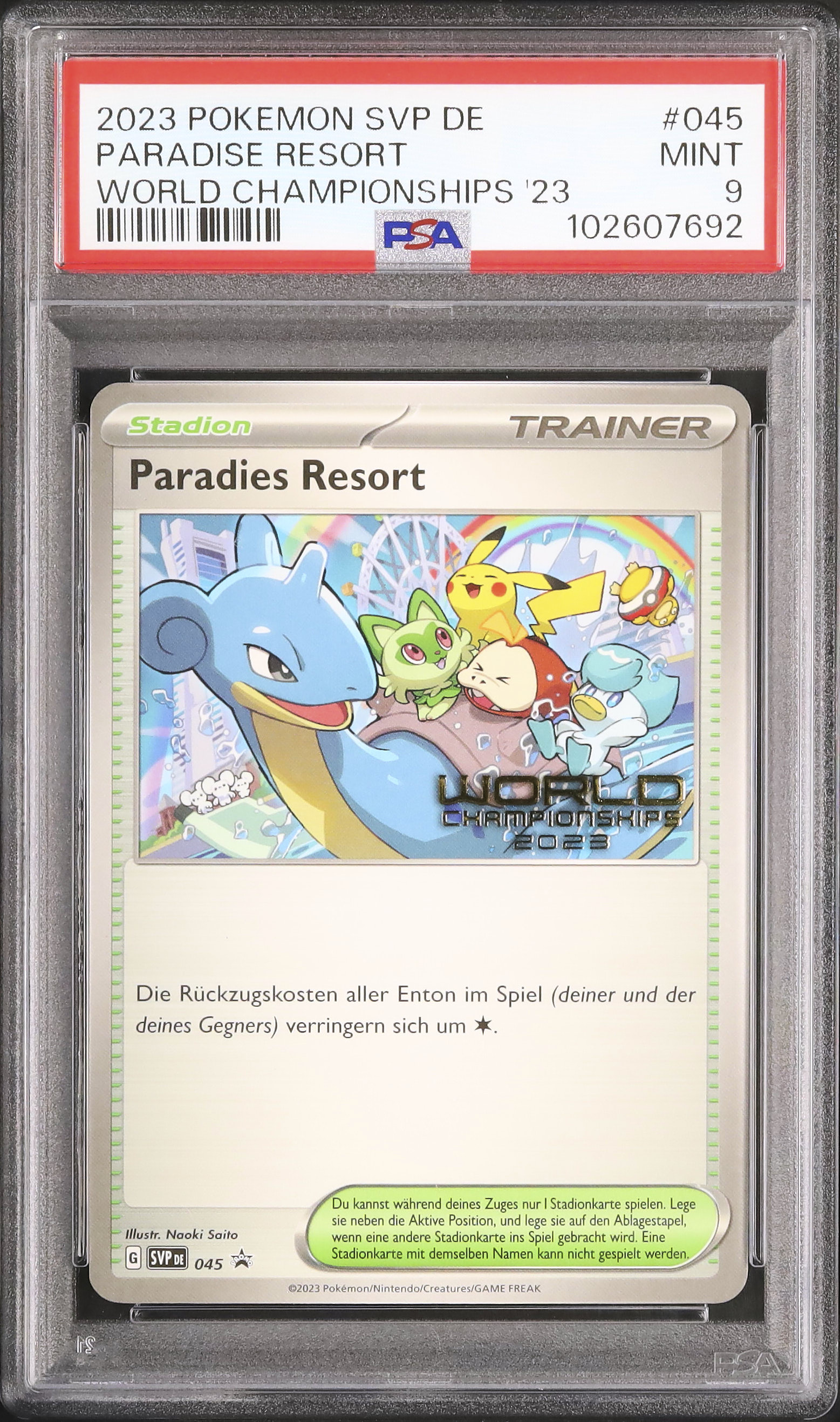WCS 2023 横浜 パラダイスリゾート プロモ 英語 英語版 PSA9 2023 パラダイスリゾート PSA 9 - カルドバ